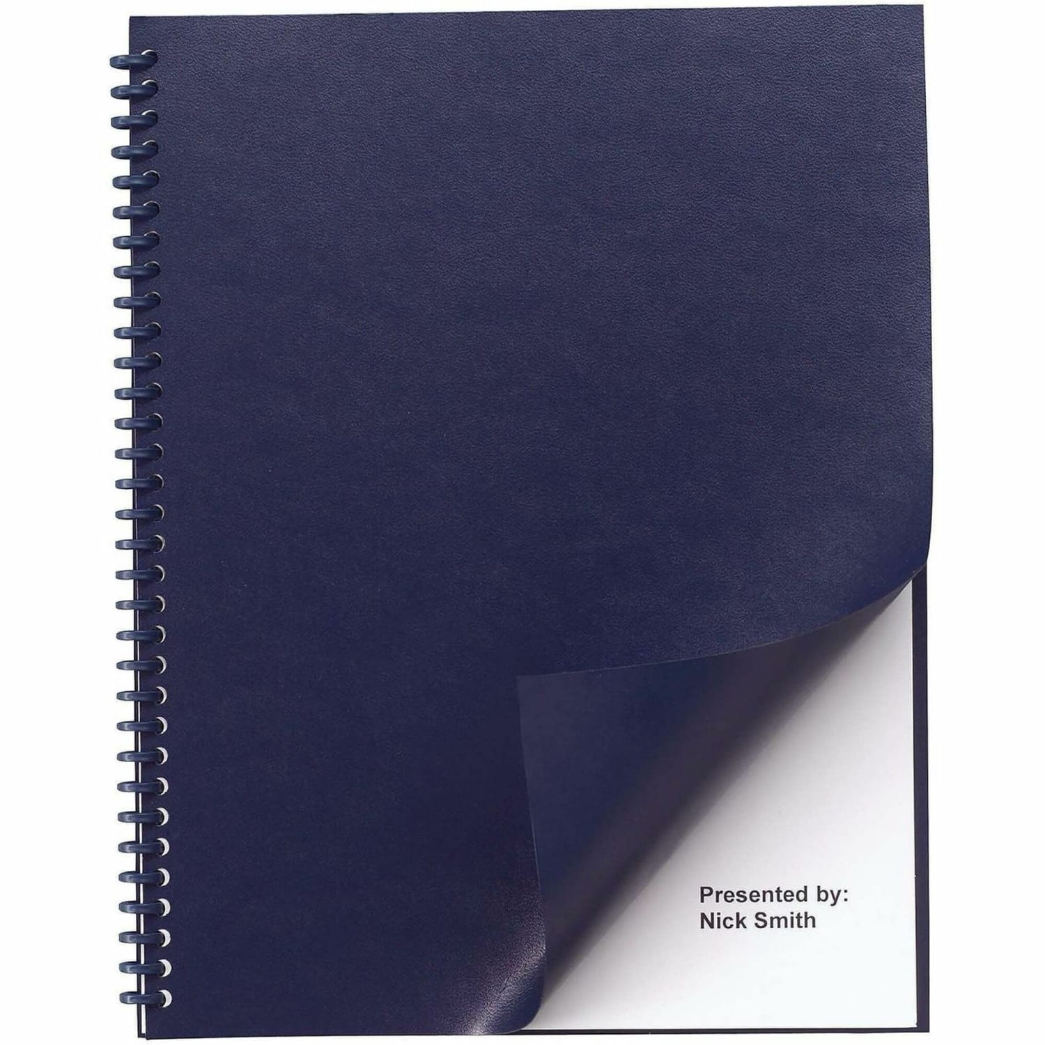 GBC Regency Round Corners Presentation Binding Covers, 8 3/4in x 11 1/4in, Navy, Box Of 200 - Image 6