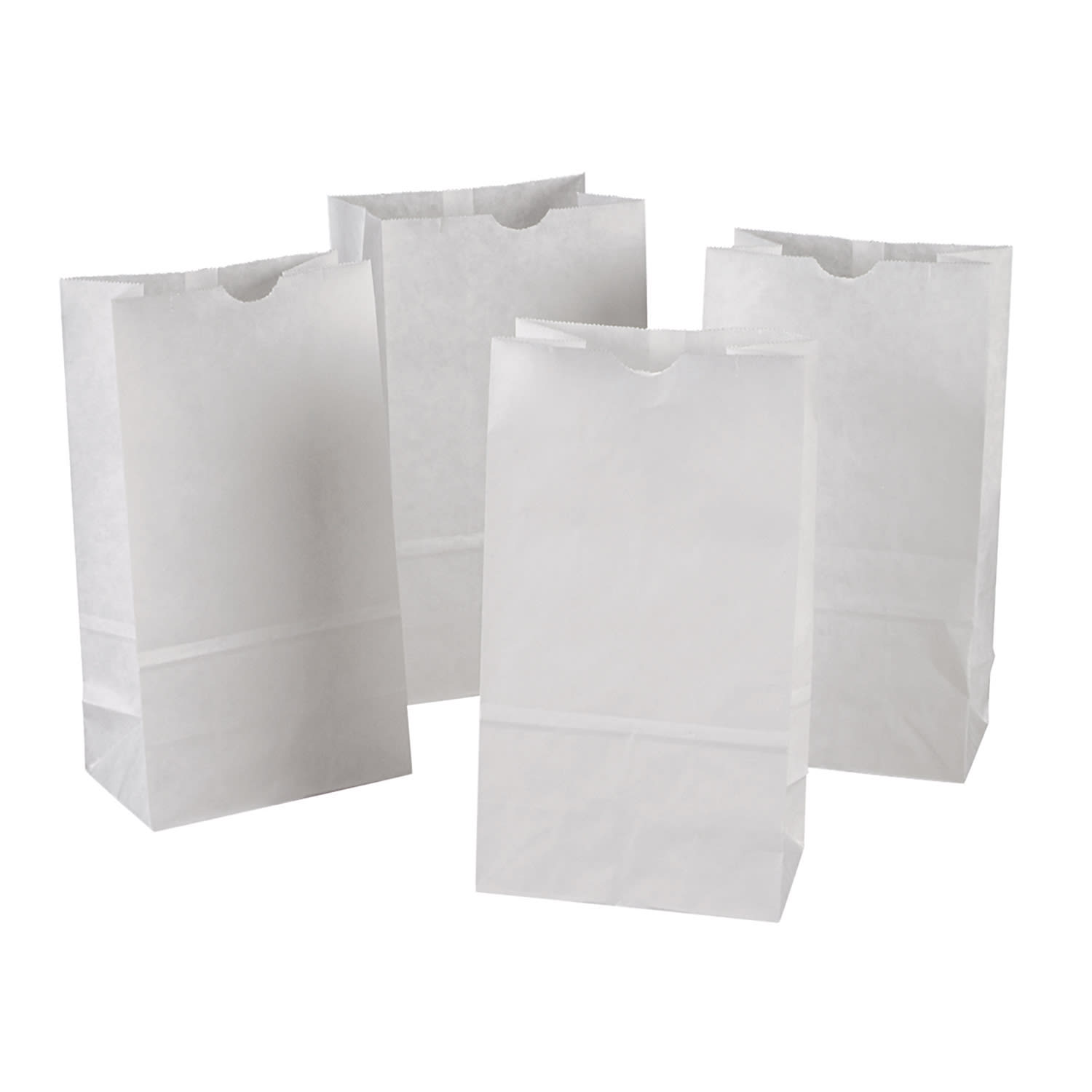 Creativity Street Kraft Bags, 6in x 3-5/8in x 11in, White, 50 Bags Per Pack, Set Of 2 Packs - Image 3