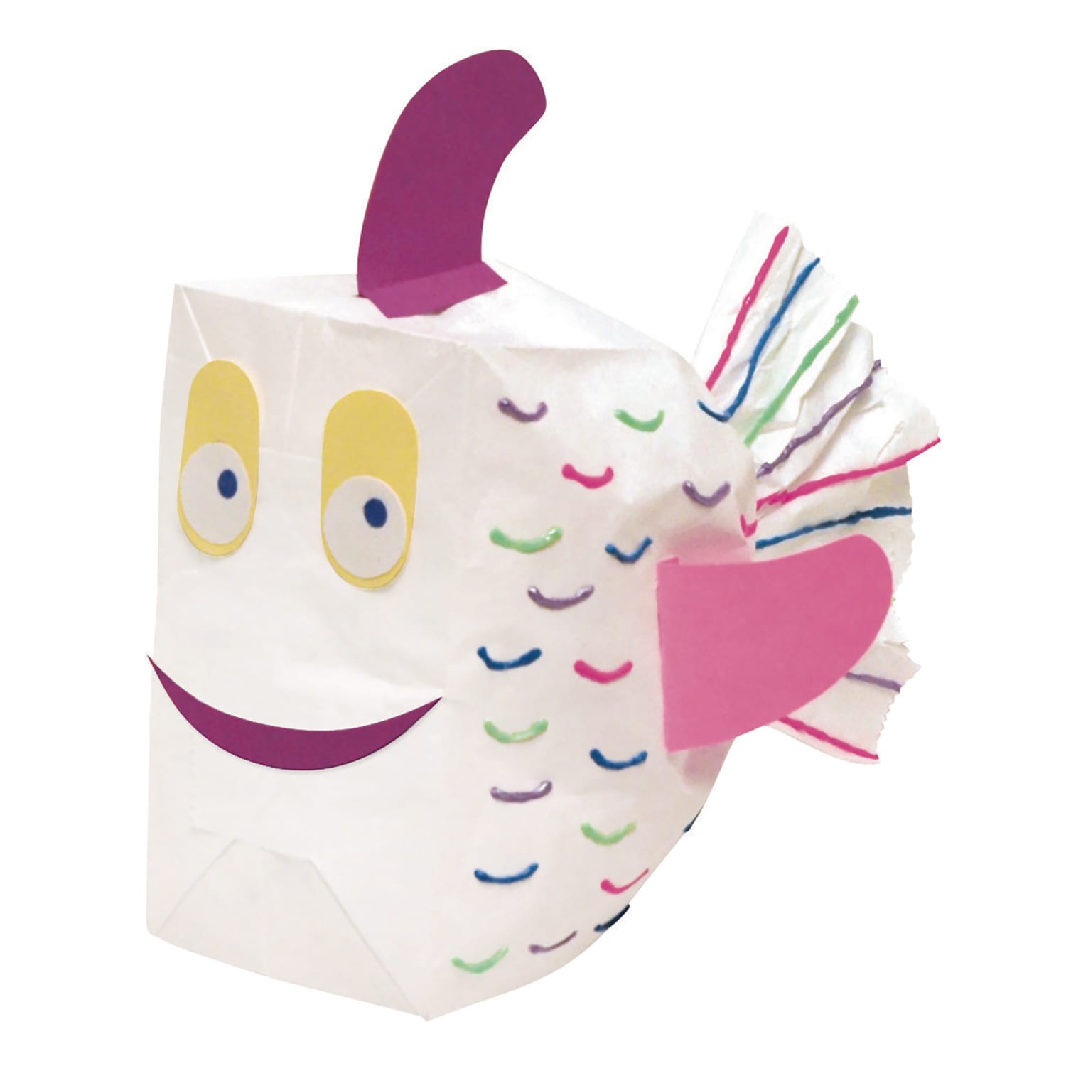 Creativity Street Kraft Bags, 6in x 3-5/8in x 11in, White, 50 Bags Per Pack, Set Of 2 Packs - Image 4