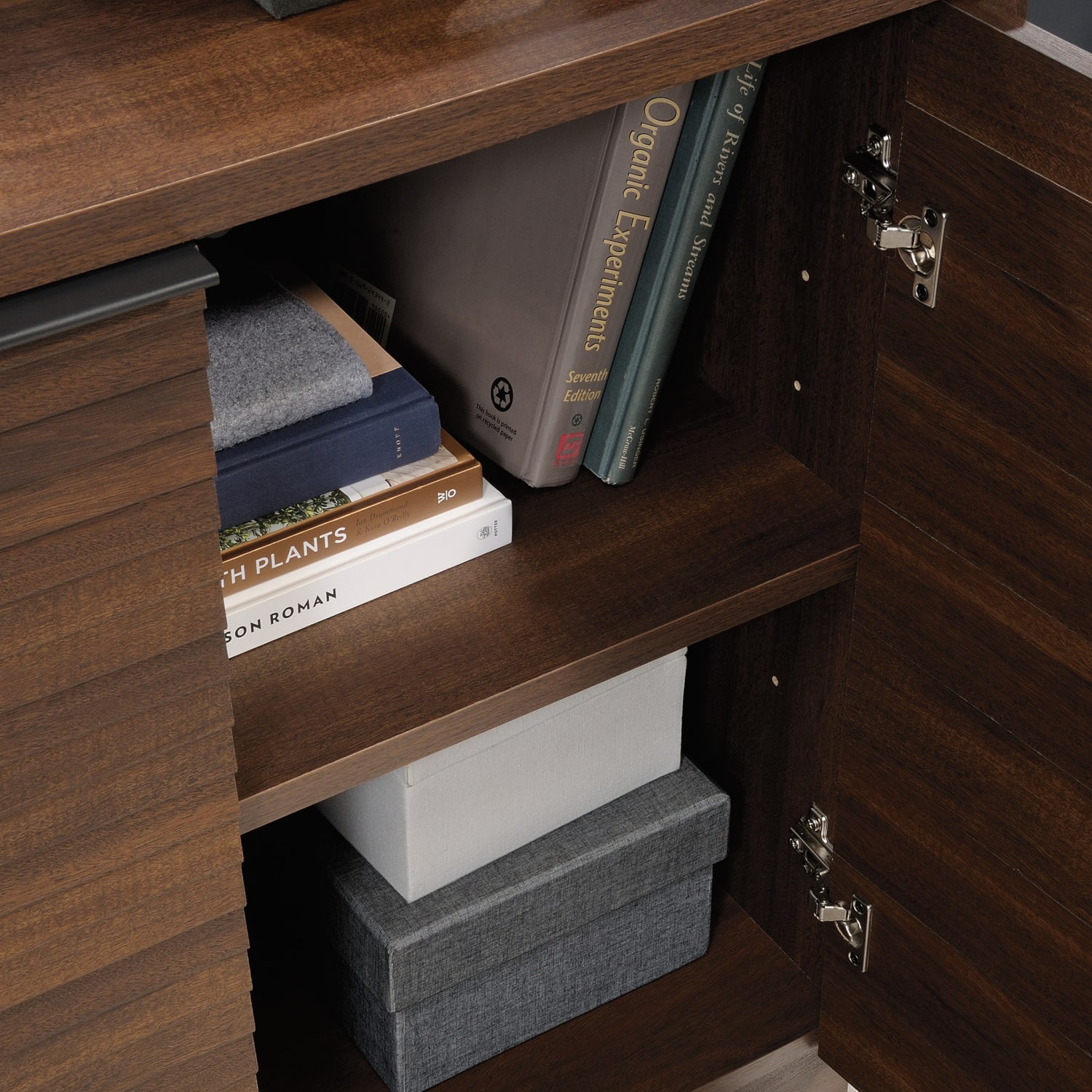 Sauder Englewood 29inH Library Base, Spiced Mahogany - Image 6
