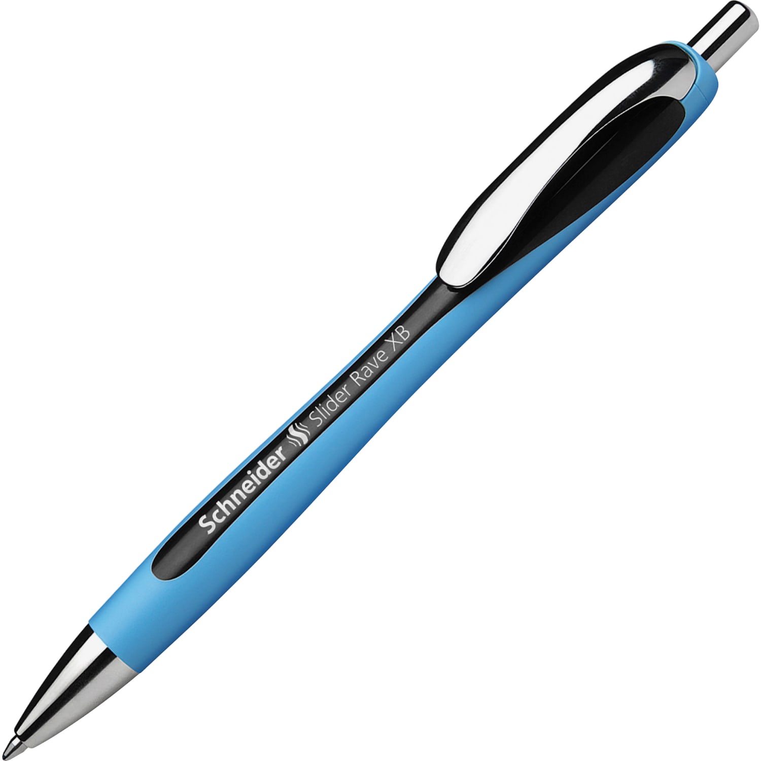 Rediform Schneider Slider Rave XB Ballpoint Pens, Extra Broad Point, 1.4 mm, Blue Barrels, Black Ink, 1 Each - Image 3