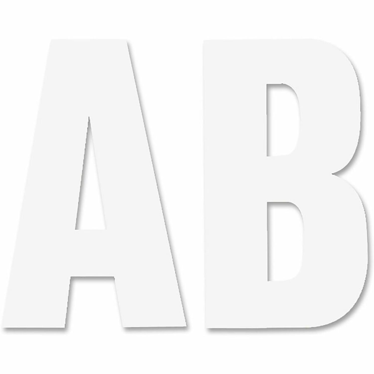 Chartpak Pickett Vinyl Letters And Numbers, 1/2in, White - Image 4