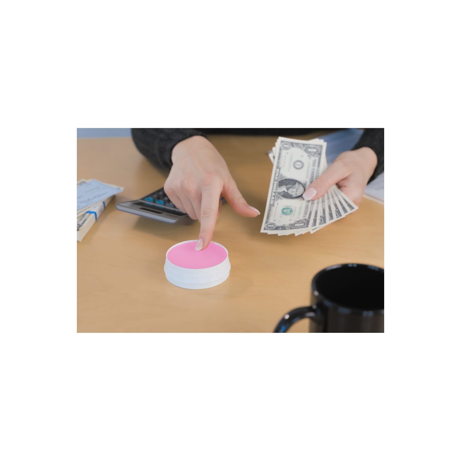 Lee Sortkwik Hygienic Fingertip Moistener, 50% Recycled, 1.75 Oz, Pink, Pack Of 2 - Image 4