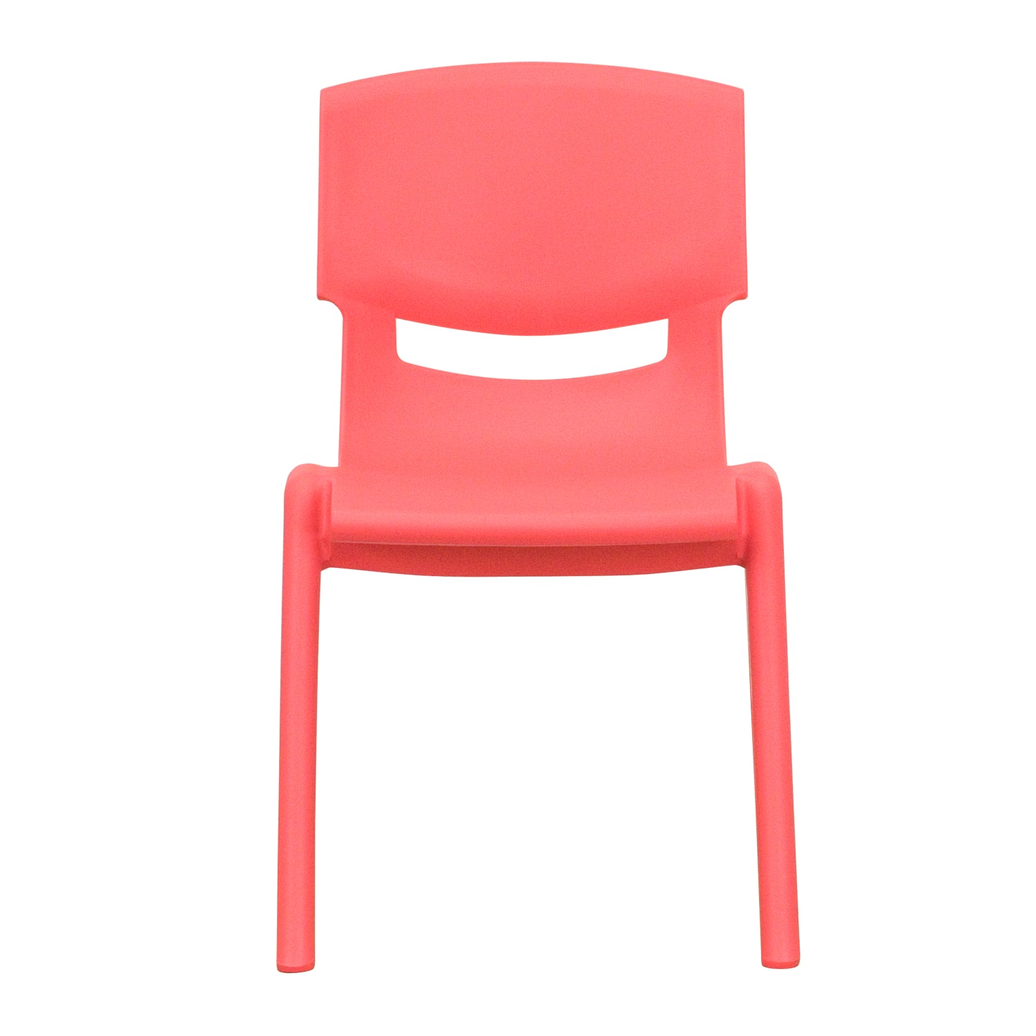 Flash Furniture Plastic Stackable School Chairs With 12ft" Seat Height, Red, Set Of 4 Chairs - Image 12