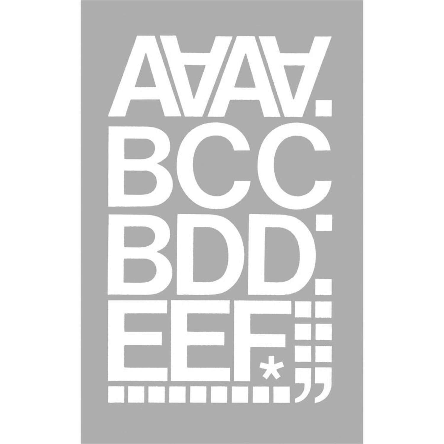 Chartpak Pickett Vinyl Letters And Numbers, 2in, White - Image 5