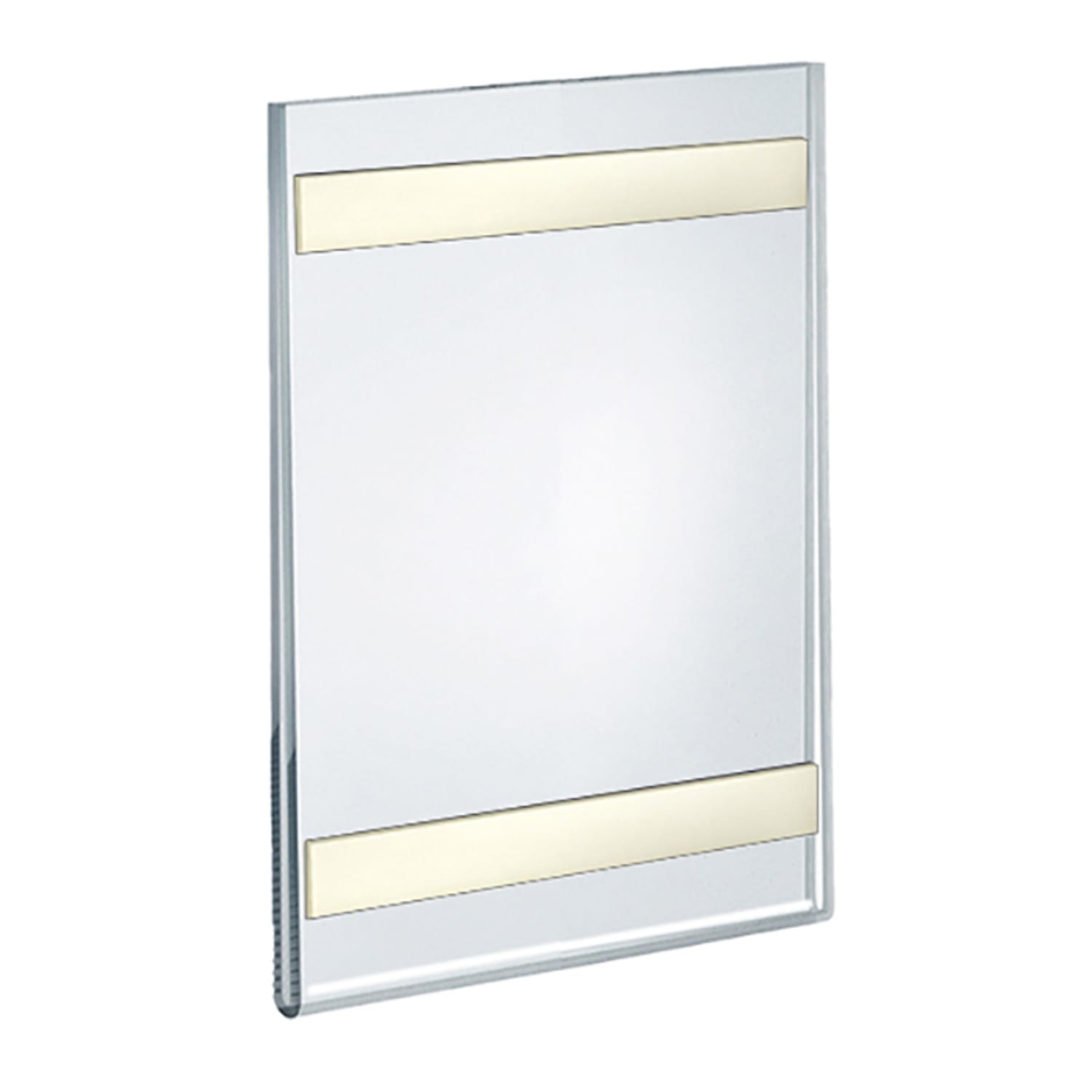 Azar Displays Adhesive Acrylic Vertical U-Frame Sign Holders, 6inH x 4inW x 1/4inD, Clear, Pack Of 10 Sign Holders - Image 5
