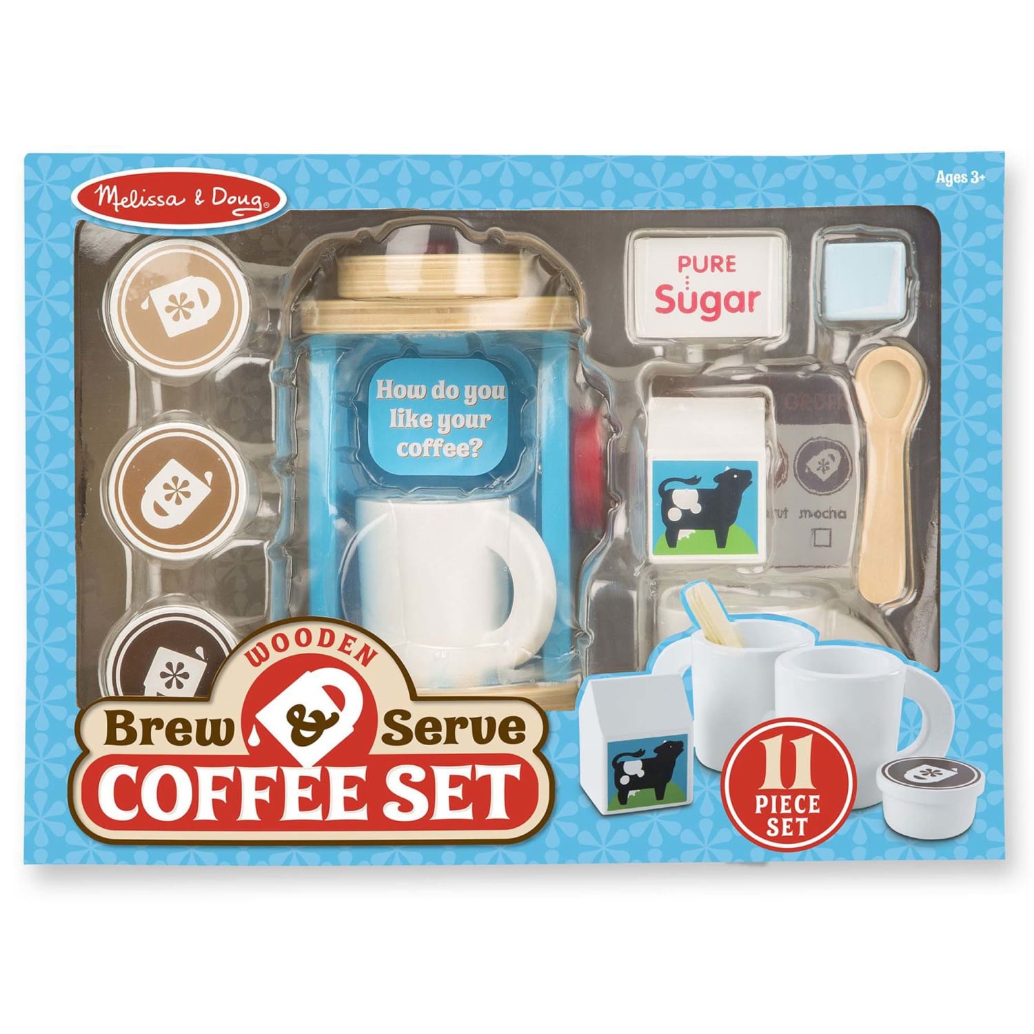 Melissa & Doug Wooden Brew & Serve Coffee Set - Image 3