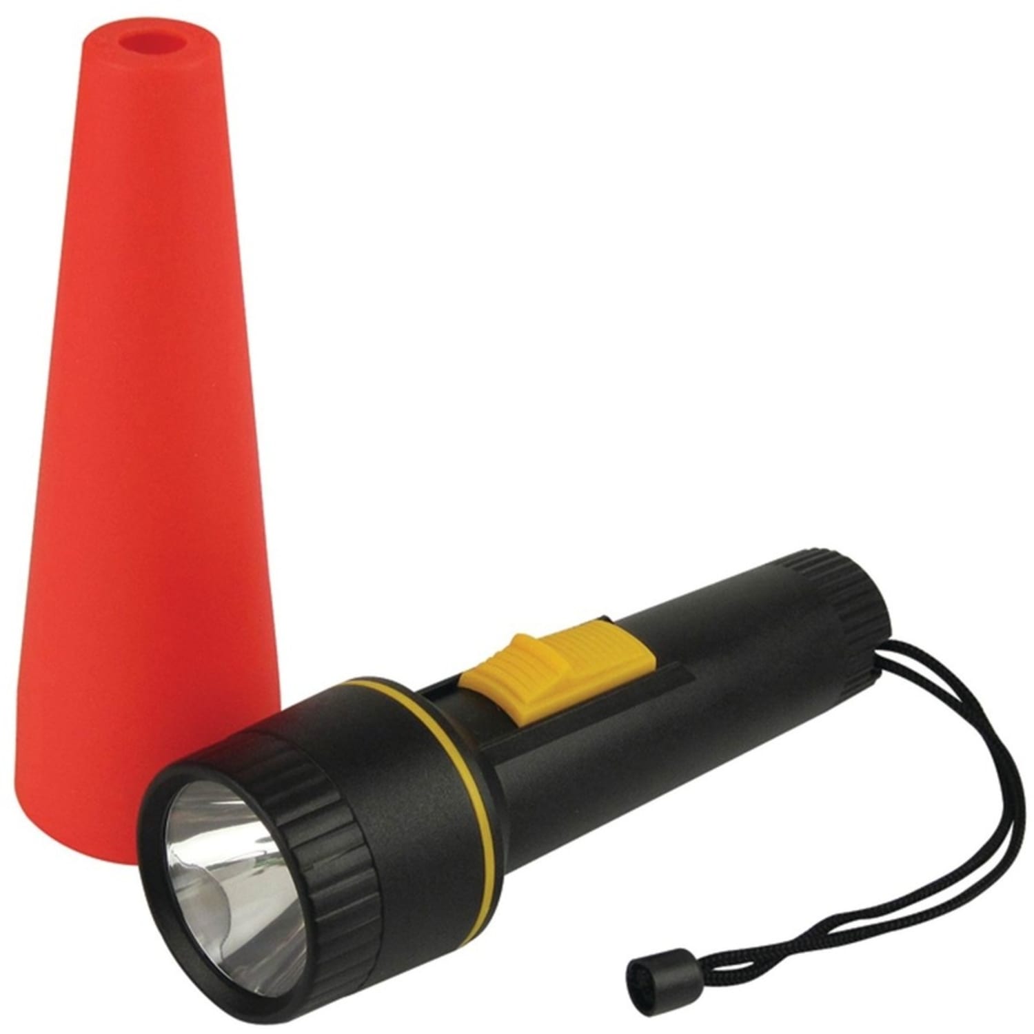 Dorcy Safety Signal Wand Flashlight - 1 x LED - 30 lm Lumen - 2 x D, C - Battery - Plastic, Resin - Impact Resistant - Orange - Image 3