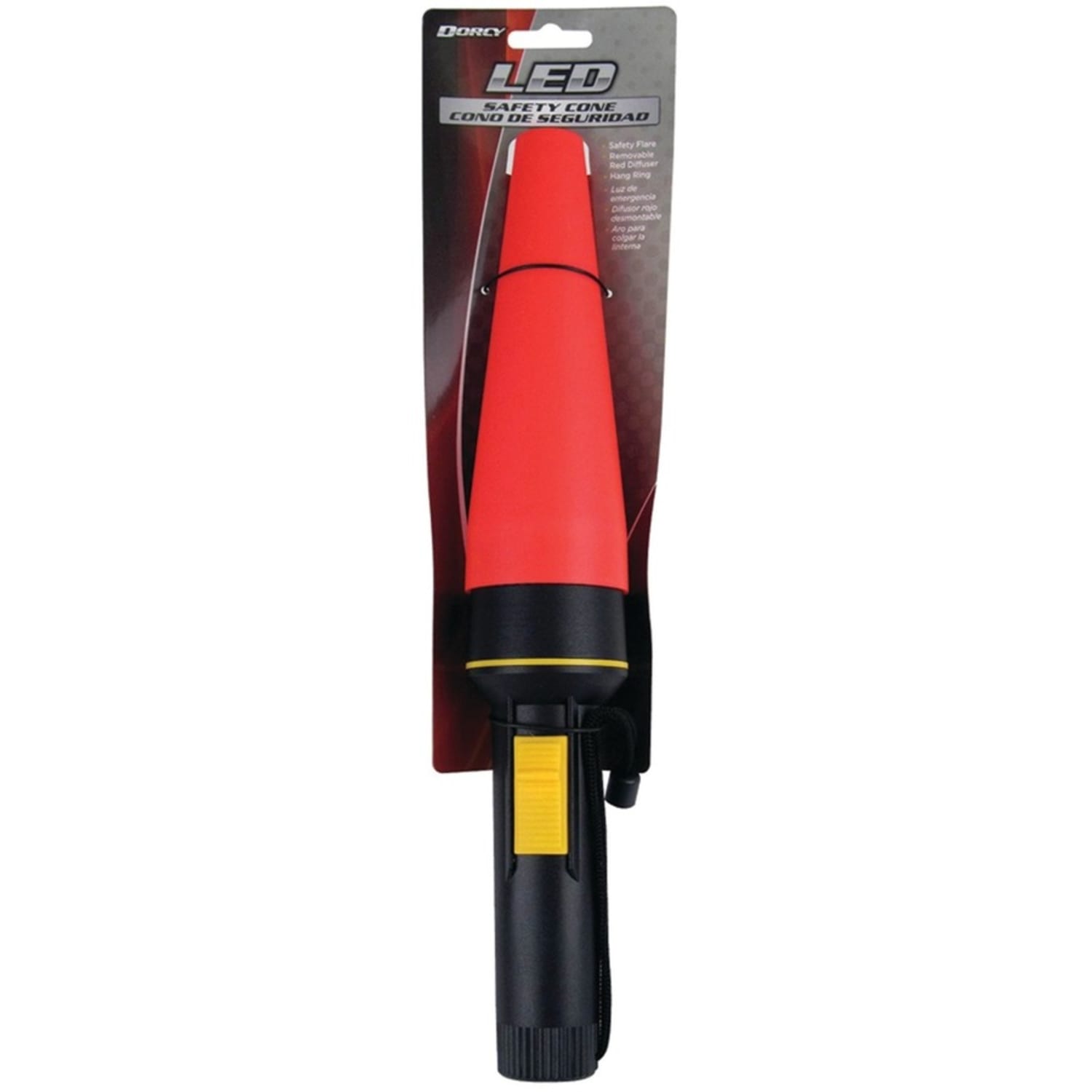Dorcy Safety Signal Wand Flashlight - 1 x LED - 30 lm Lumen - 2 x D, C - Battery - Plastic, Resin - Impact Resistant - Orange - Image 5