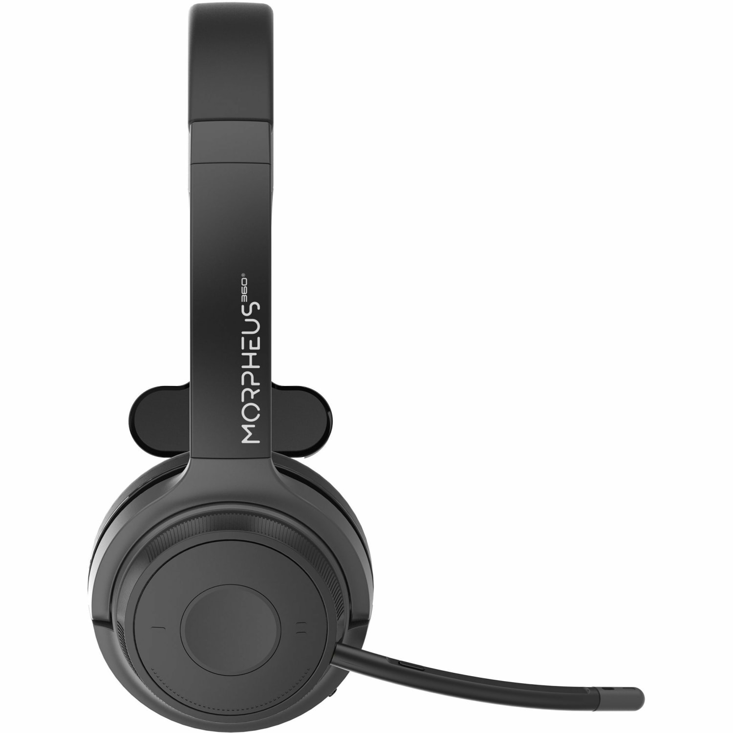Morpheus 360 Advantage Wireless Mono Headset with Detachable Boom Microphone - Black - Image 4