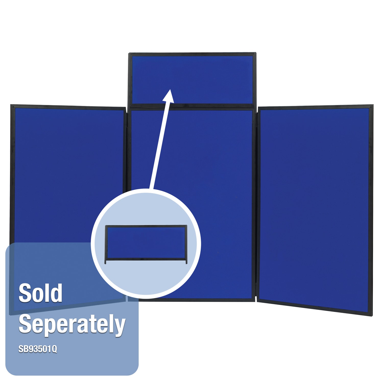 Quartet ShowIt 3-Panel Presentation System For Tabletop/Floor Display - Image 4