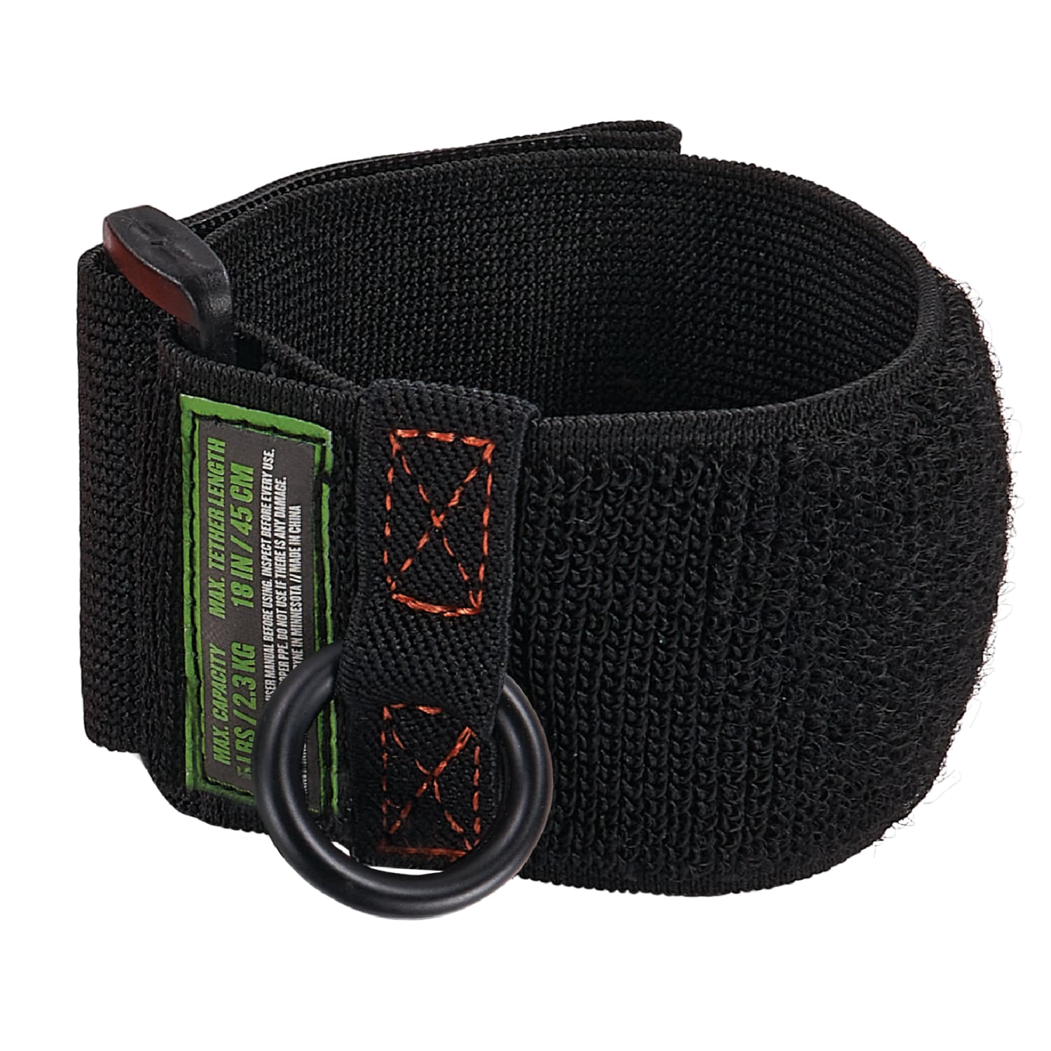 Ergodyne Squids 3123 Tool Wristband, 18in, Black