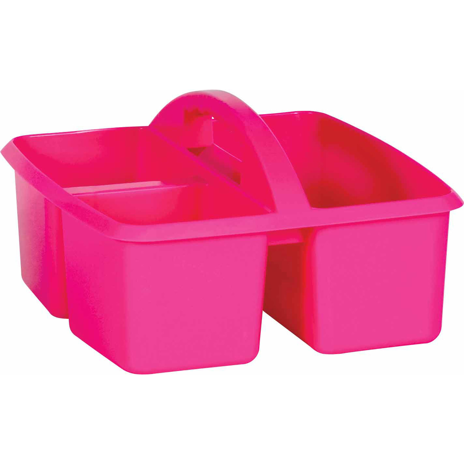 Teacher Created Resources Plastic Storage Caddies, Medium Size, Pink, Pack Of 6 Caddies - Image 3