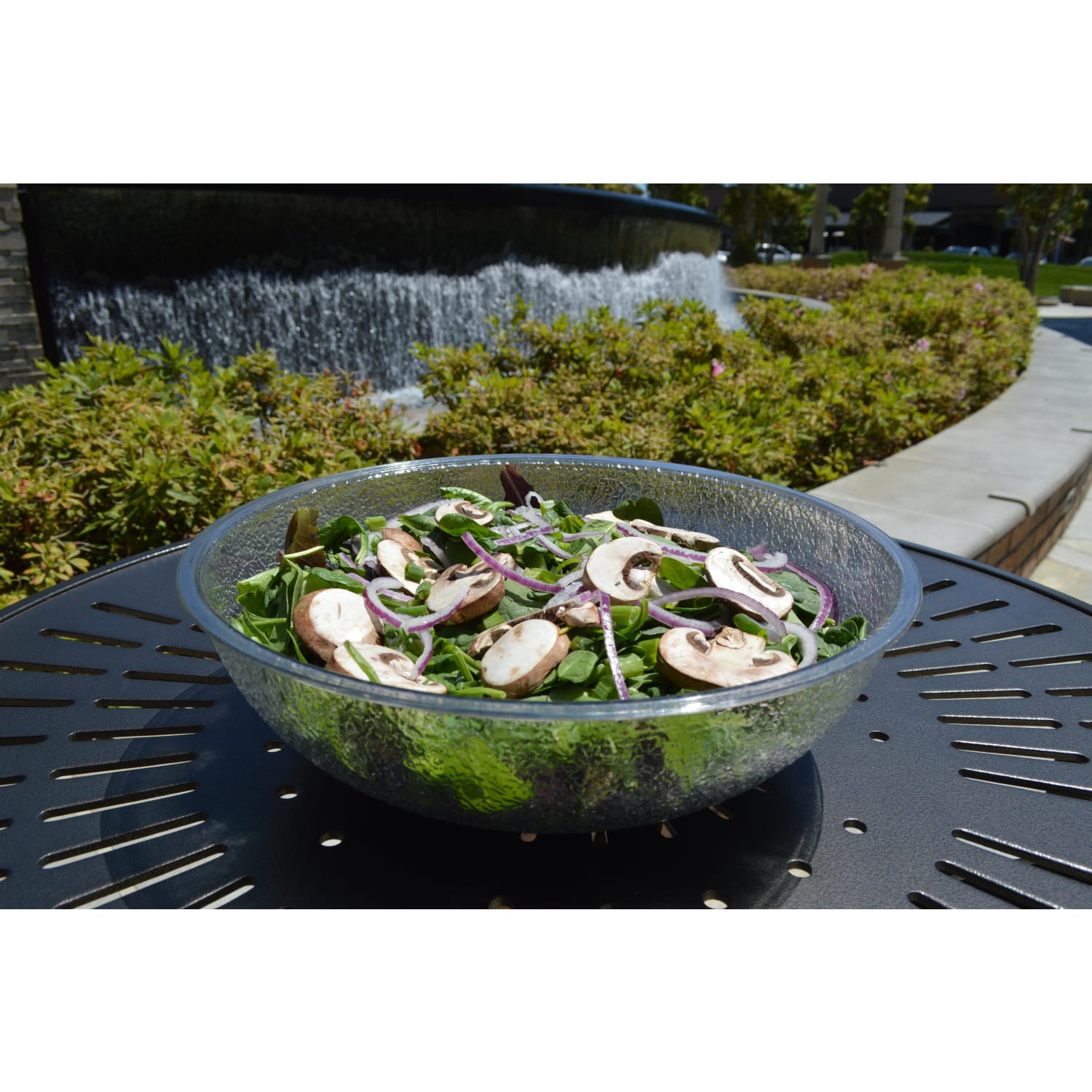 Cambro Camwear Round Pebbled Bowls, 15in, Clear, Set Of 4 Bowls - Image 3