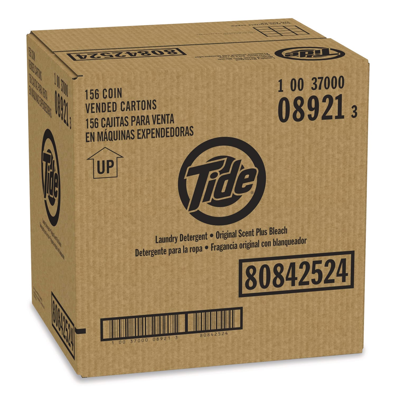 Tide Professional Powder Laundry Detergent Plus Bleach, Original Scent, 1.4 Oz, Carton Of 156 Boxes - Image 4