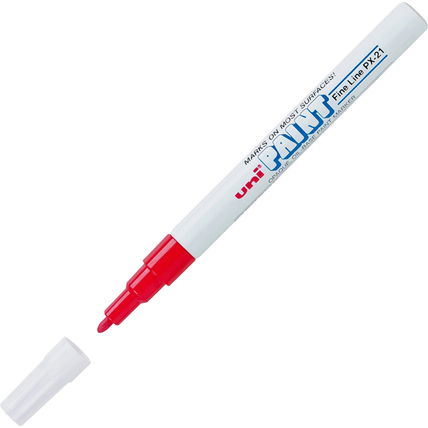 Uni-Paint Markers, Fine Point, Red, Pack Of 12 - Image 5