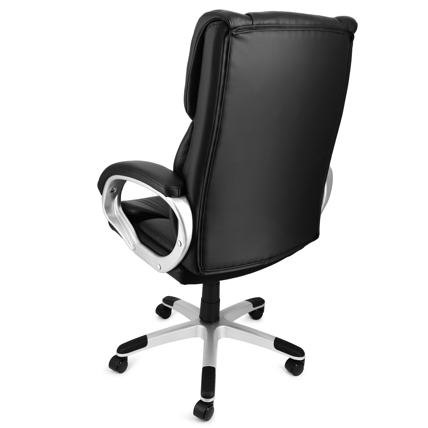 Elama Faux Leather HighBack Adjustable Office Chair BlackGray 995120166M PopularChairscom Elama Faux Leather High Back Adjustable Office Chair BlackGray 995120166M PopularChairscom