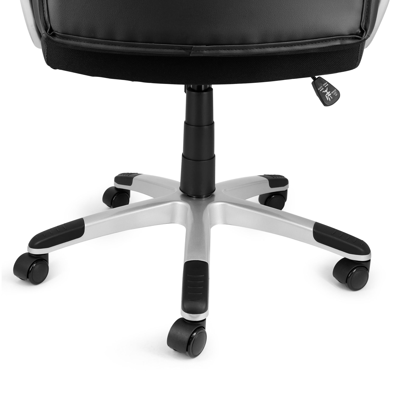 Elama Faux Leather HighBack Adjustable Office Chair BlackGray 995120166M PopularChairscom Elama Faux Leather High Back Adjustable Office Chair BlackGray 995120166M PopularChairscom