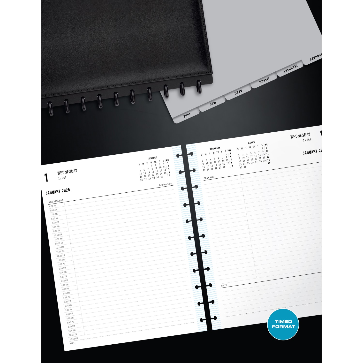 2025 TUL Discbound Daily Planner Refill Pages, Letter Size, Fashion, January To December - Image 4