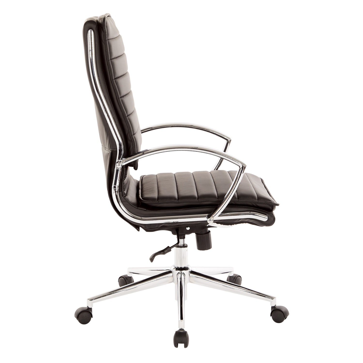 Office Star Pro Line II SPX Bonded Leather High Back Chair BlackChrome PopularChairscom