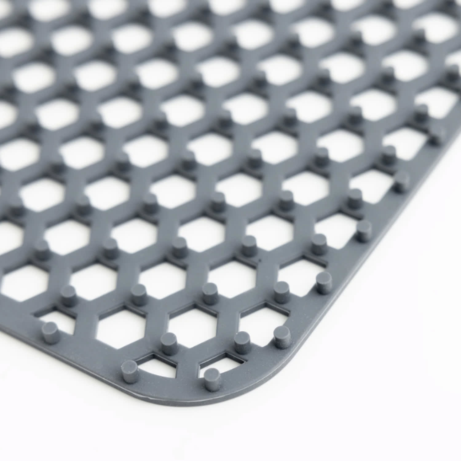 Better Houseware Silicone Sink Mat, Medium, Gray - Image 4