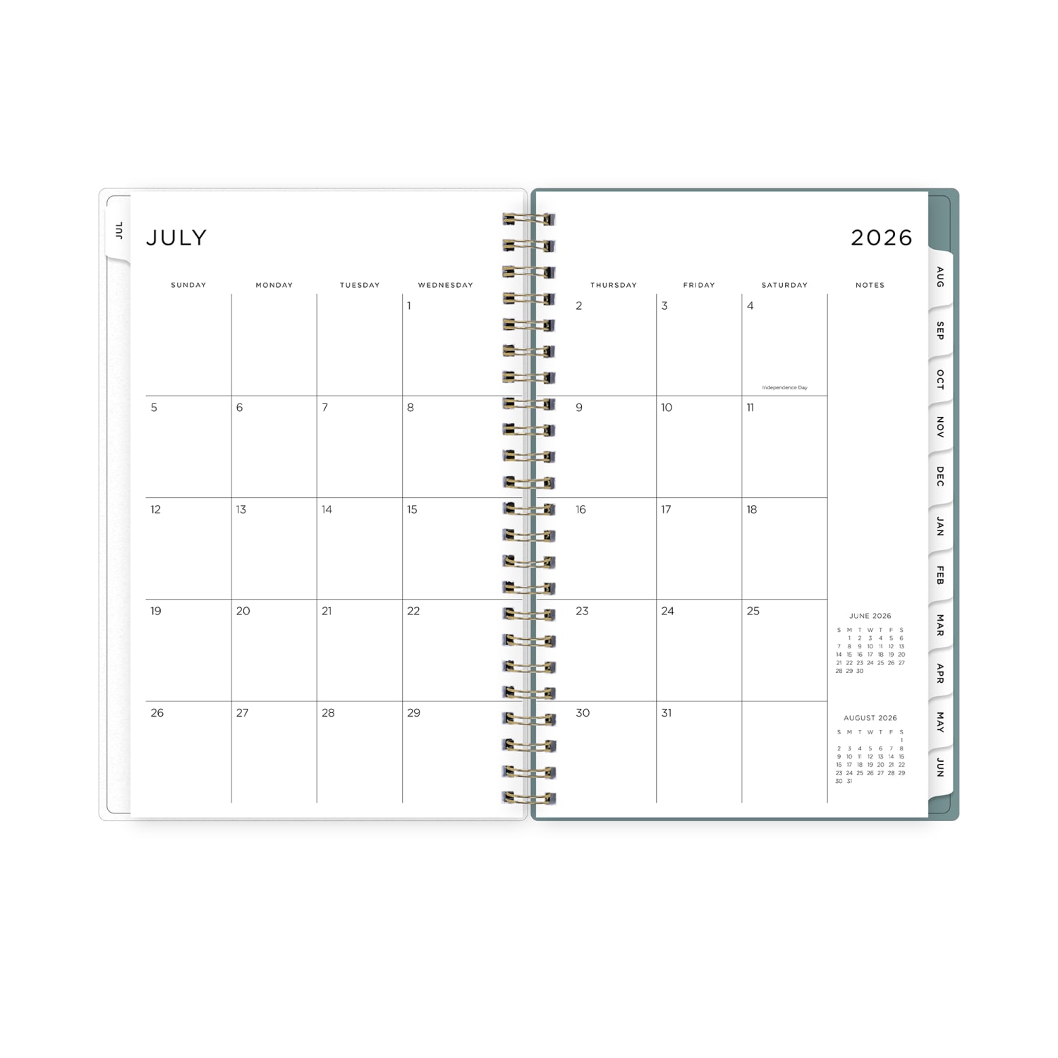 Planning Calendar AG Splatter Dot Jade PP 5x8 AY26-27 W/M - Image 4