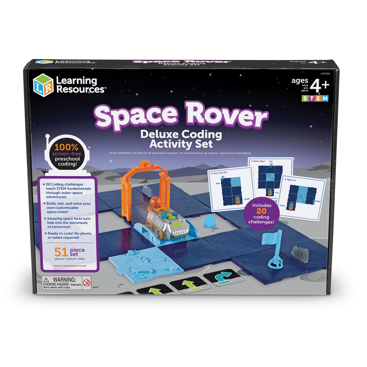 Learning Resources Space Rover Coding Set, Deluxe, All Ages, Set Of 54 Pieces - Image 3