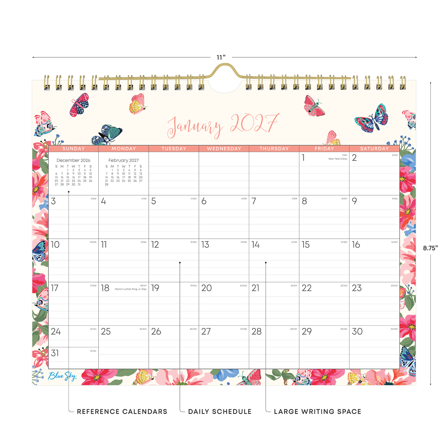 2027 Blue Sky Fly By Monthly Wall Calendar, 11x8.75, 0%, Fly By, Jan-Dec, RY27 - Image 4