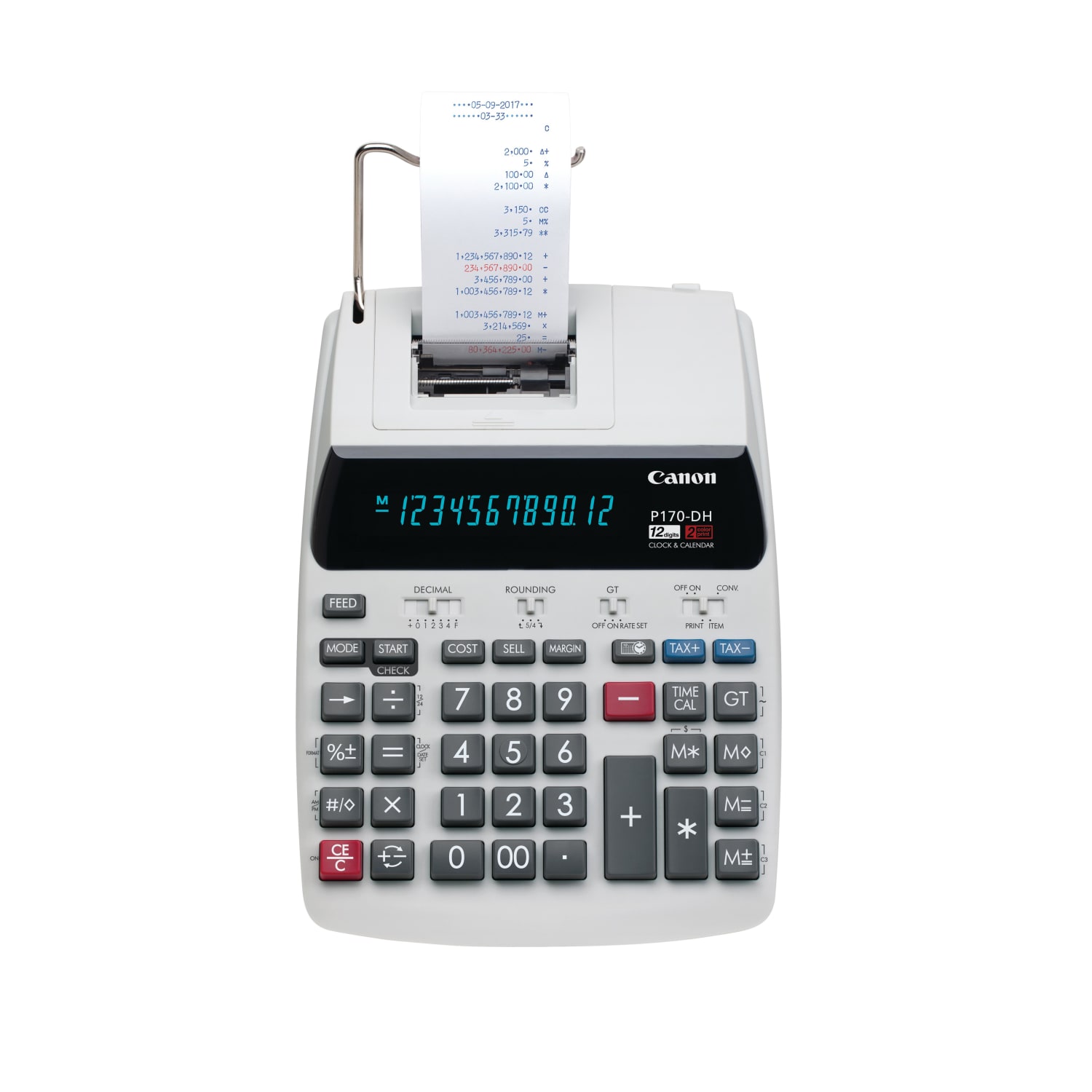 Canon P170-DH-3 Printing Calculator - Image 3