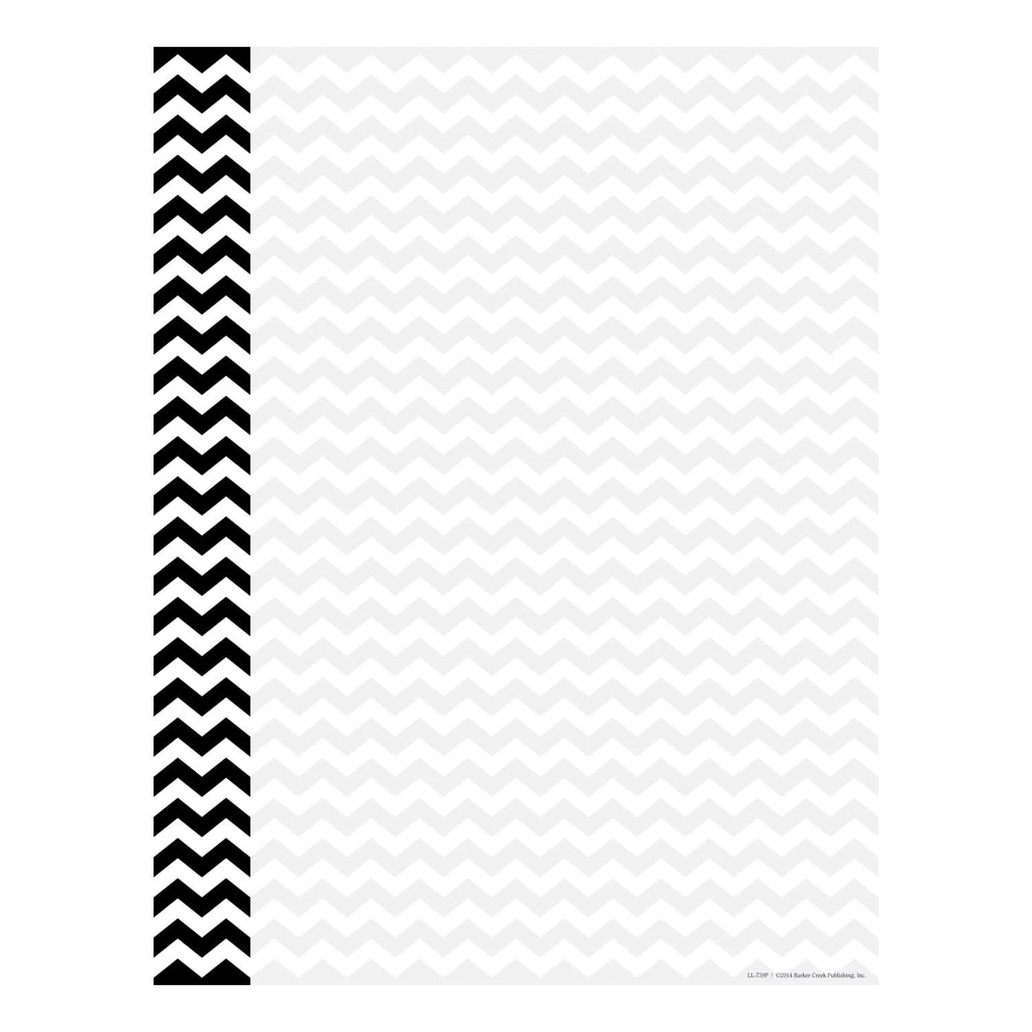 Barker Creek 4-Design Computer Paper Set, Letter Paper Size, Chevron & Stripes, 200 Sheets - Image 6