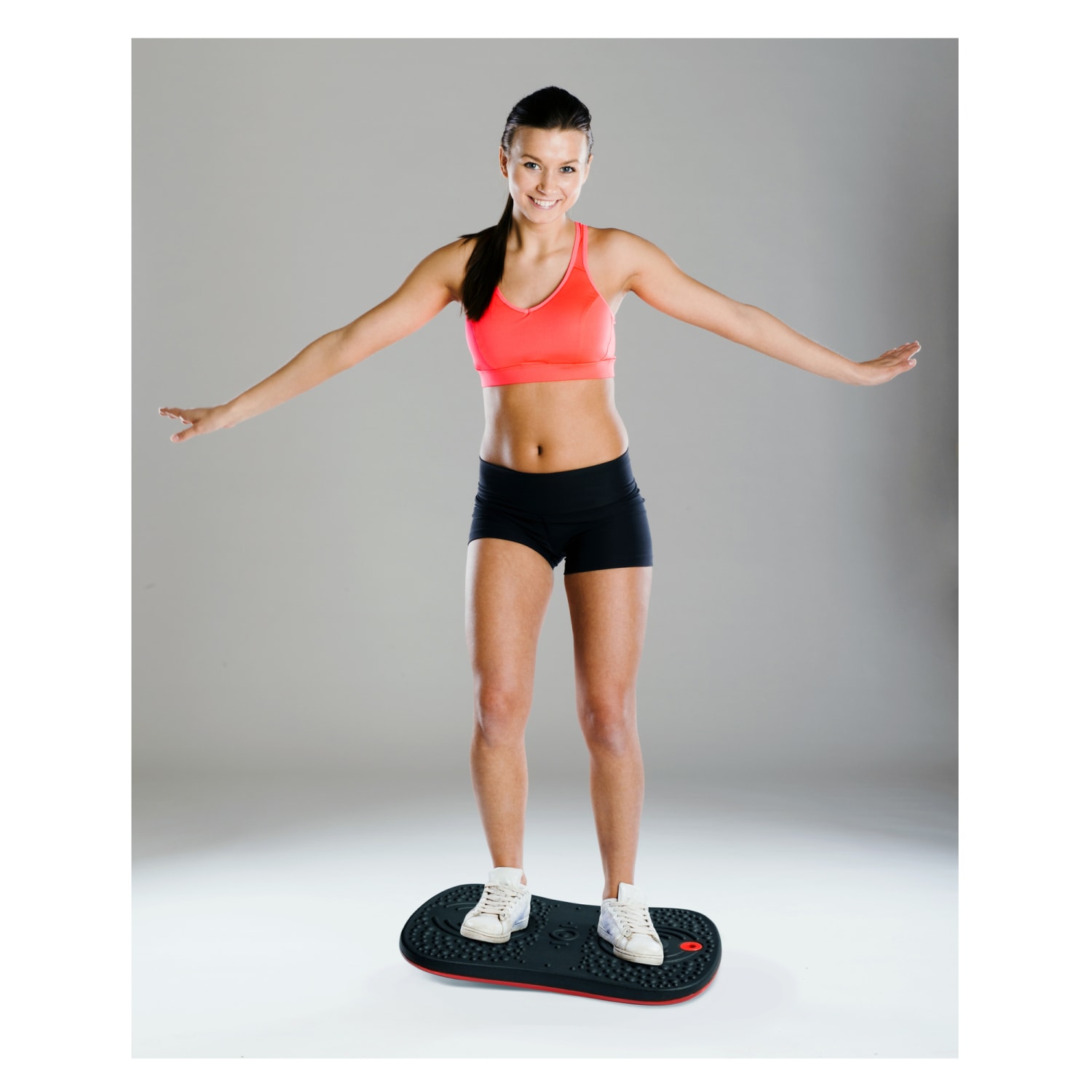 Floortex AFS-TEX Active Anti-Microbial Exercise Wobble Balance Board, 20in x 14in, Black - Image 3