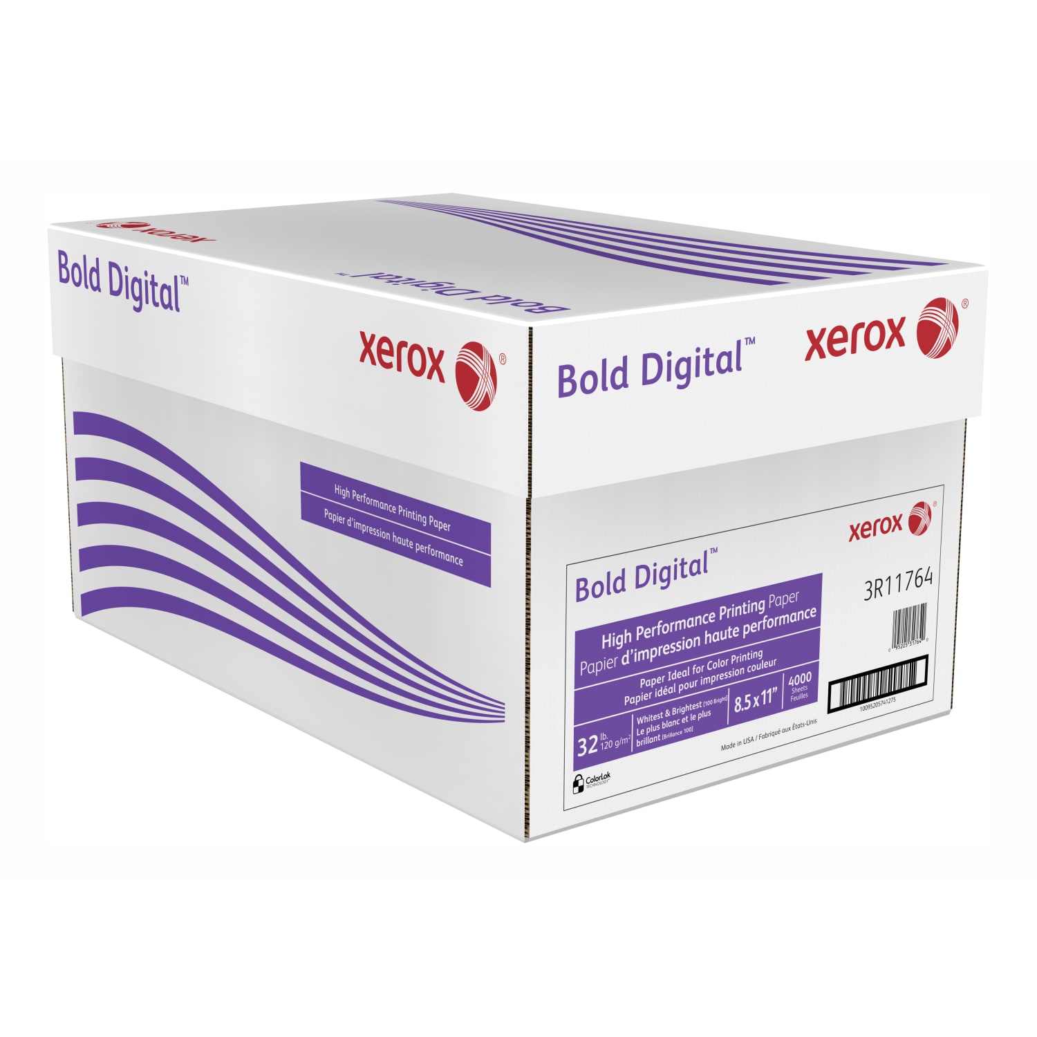 Xerox Bold Digital Printing Paper, 8 Reams, Letter Size (8 1/2in x 11in), 100 (U.S.) Brightness, 32 Lb Text (120 gsm), FSC Certified, Ream Of 500 Sheets - Image 4