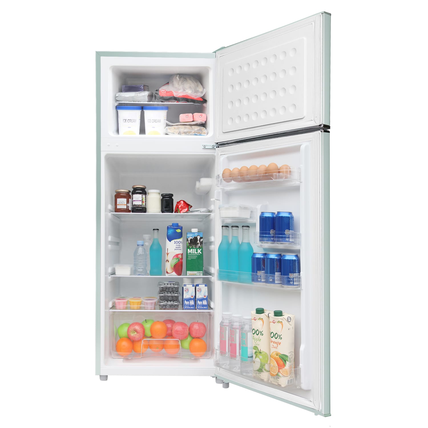 Frigidaire 7.5-Cu. Ft. 2-Door Retro Mini Fridge with Top Freezer, Mint, EFR753-MINT - Image 4
