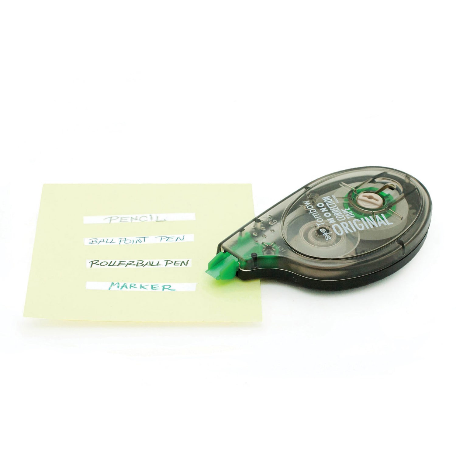 Tombow Original Mono Correction Tape - 0.16in Width x 32.81 ft Length - 1 Line(s) - White Tape - Ergonomic - Acid-free, Non-refillable - 12 / Box - White - Image 3