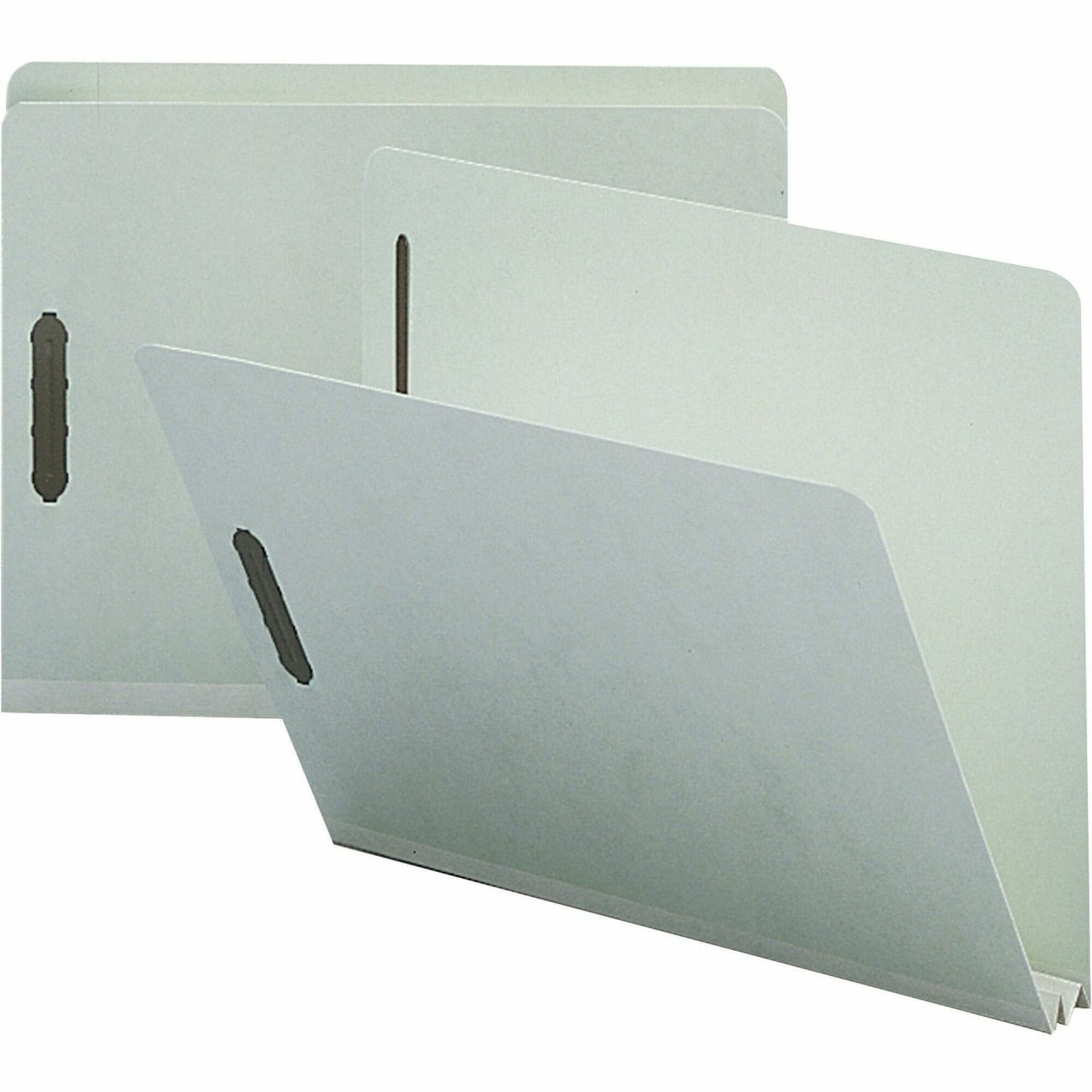 Nature Saver 2in Expansion Pressboard Fastener Folders, Letter Size, 100% Recycled, Gray Green, Box Of 25 - Image 3