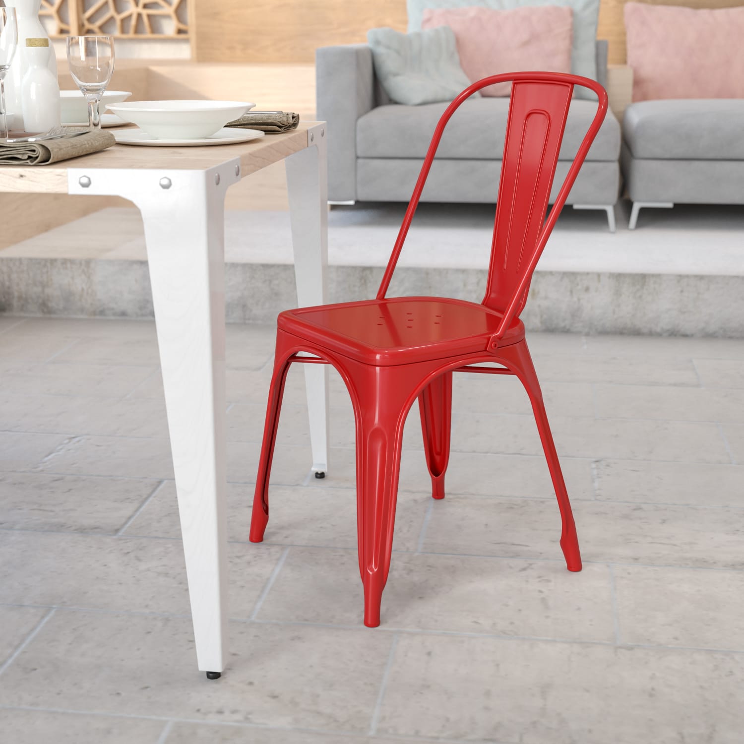 Flash Furniture Commercial Stackable Chair Red PopularChairscom Flash Furniture Commercial Stackable Chair Red PopularChairscom