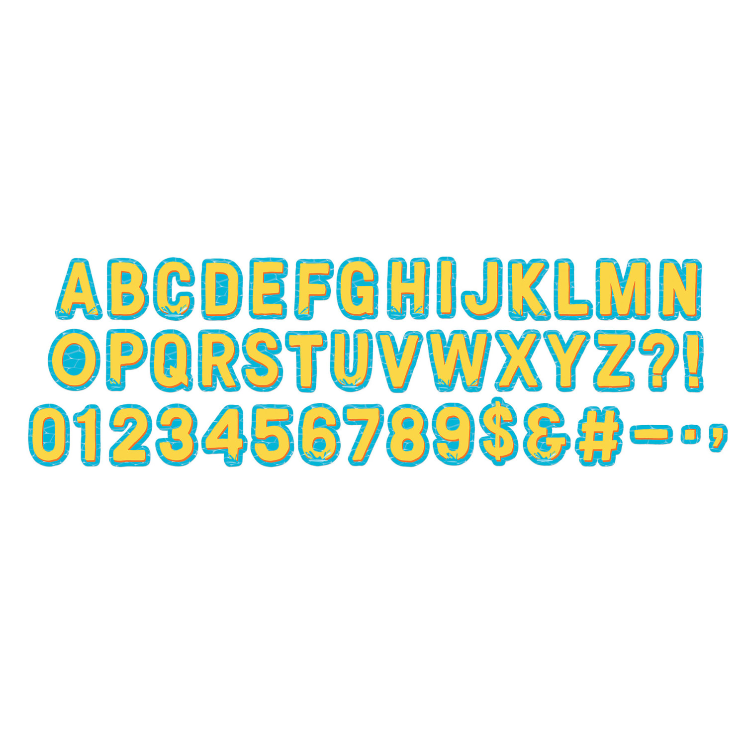 Eureka 4in Deco Letters, Seas The Day, 182 Letters Per Pack, Set Of 3 Packs - Image 4