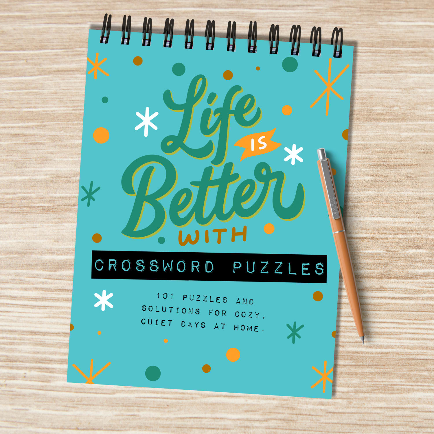 TF Publishing Crossword Puzzle Pad Books, Life Is Better, Set Of 2 Books - Image 4