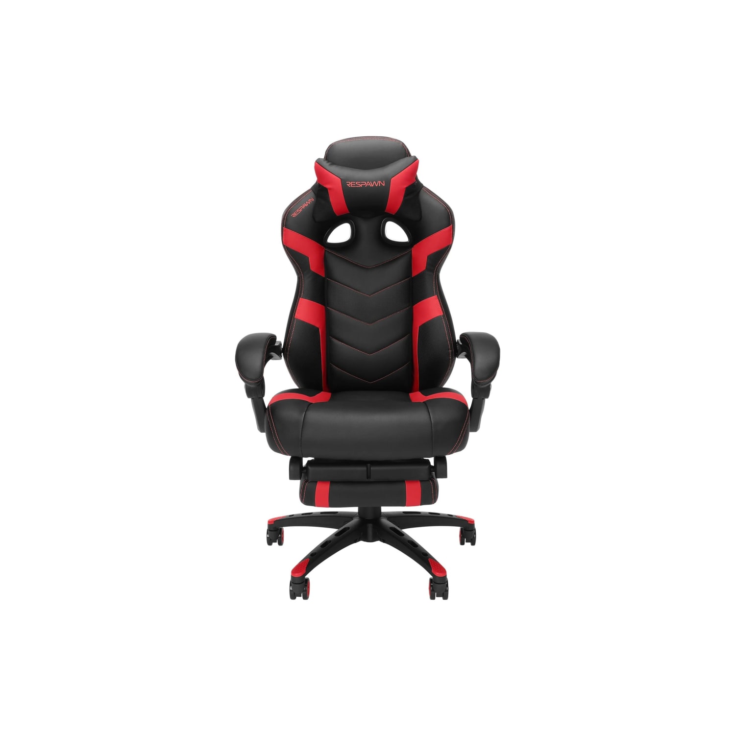 RESPAWN 110 Pro Gaming Chair, With Footrest & Headrest Pillow, Red, RSP110V2RED - Image 8