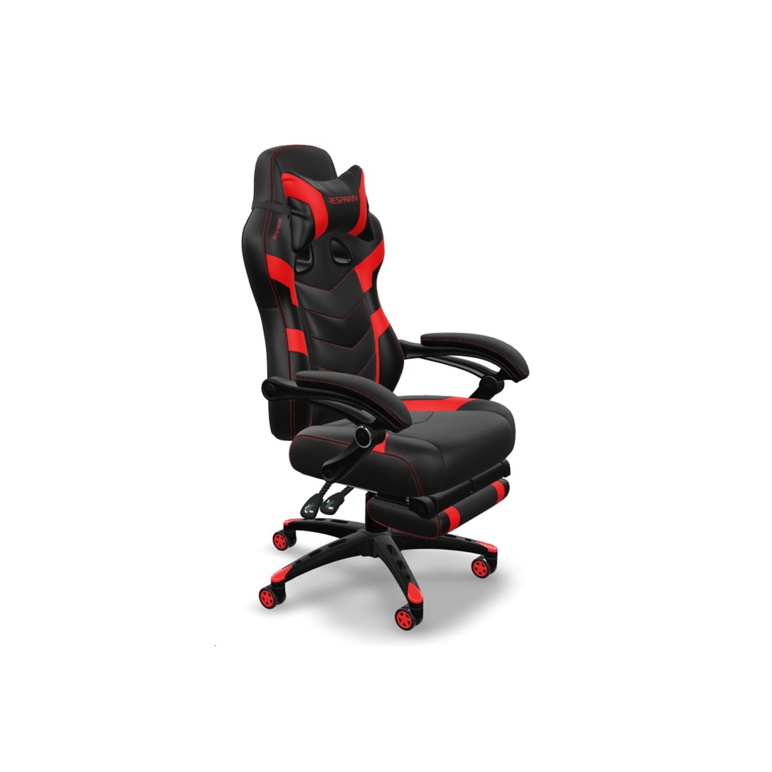 RESPAWN 110 Pro Gaming Chair, With Footrest & Headrest Pillow, Red, RSP110V2RED - Image 10