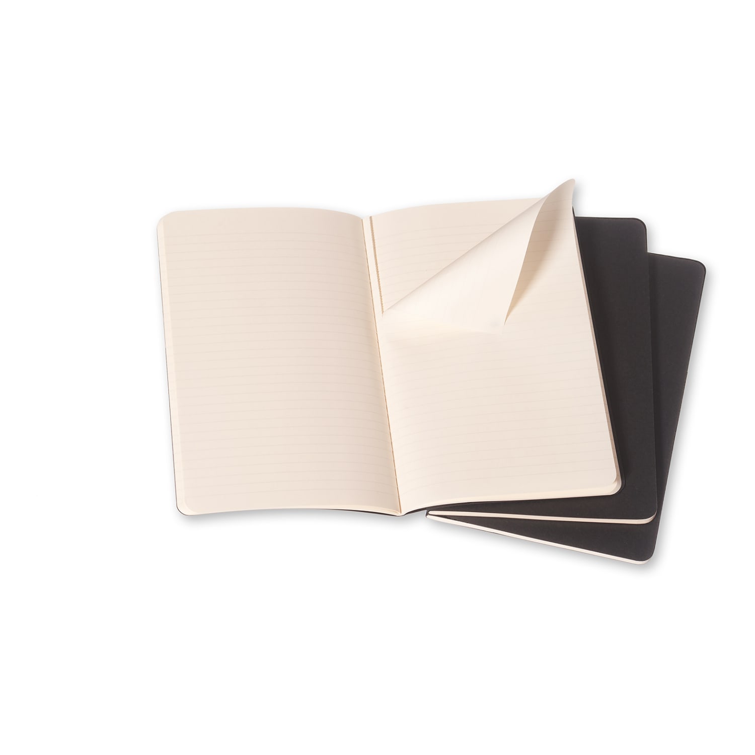 Moleskine Cahier Journals, 3-1/2in x 5-1/2in, Ruled, 64 Pages, Black, Set Of 3 Journals - Image 3