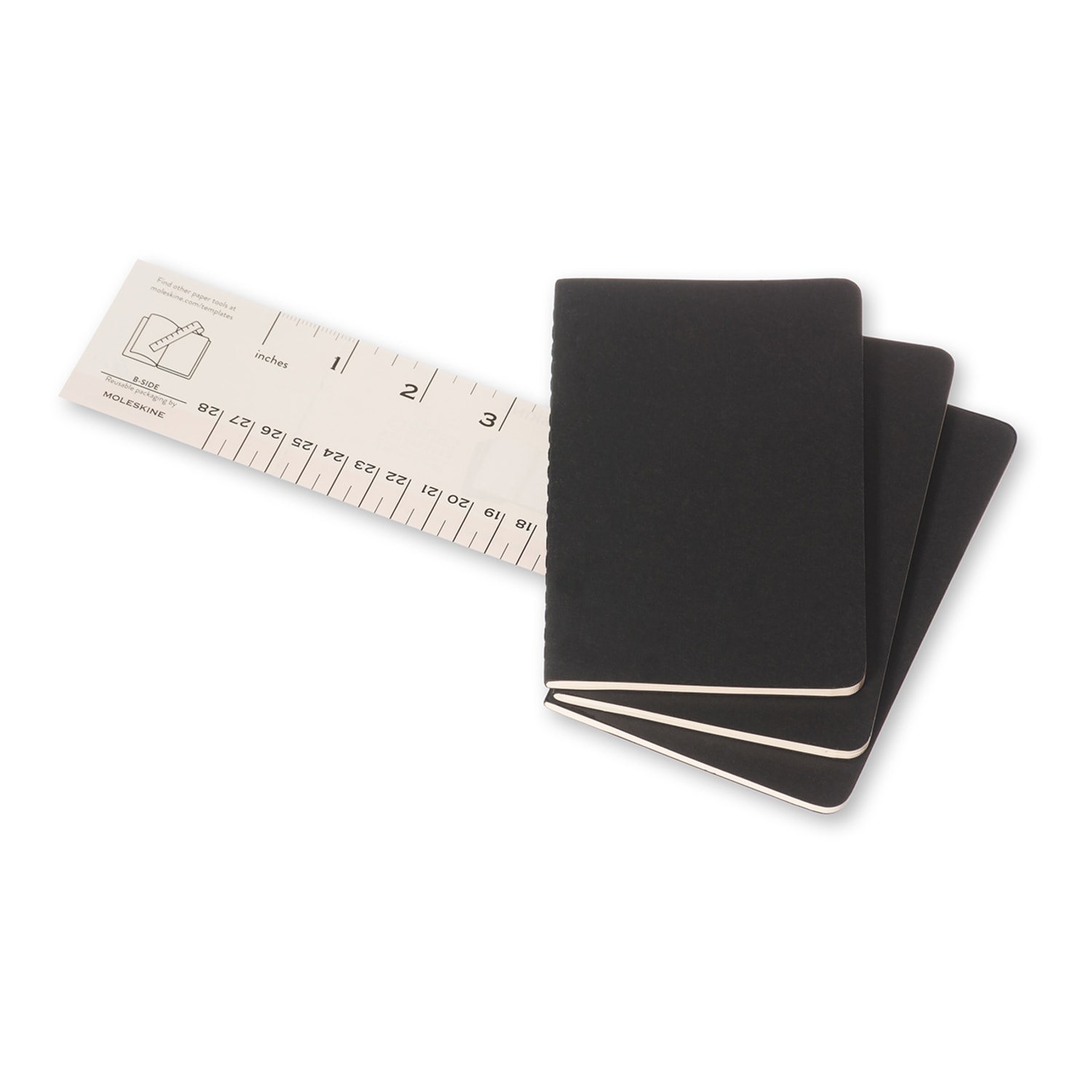 Moleskine Cahier Journals, 3-1/2in x 5-1/2in, Ruled, 64 Pages, Black, Set Of 3 Journals - Image 4
