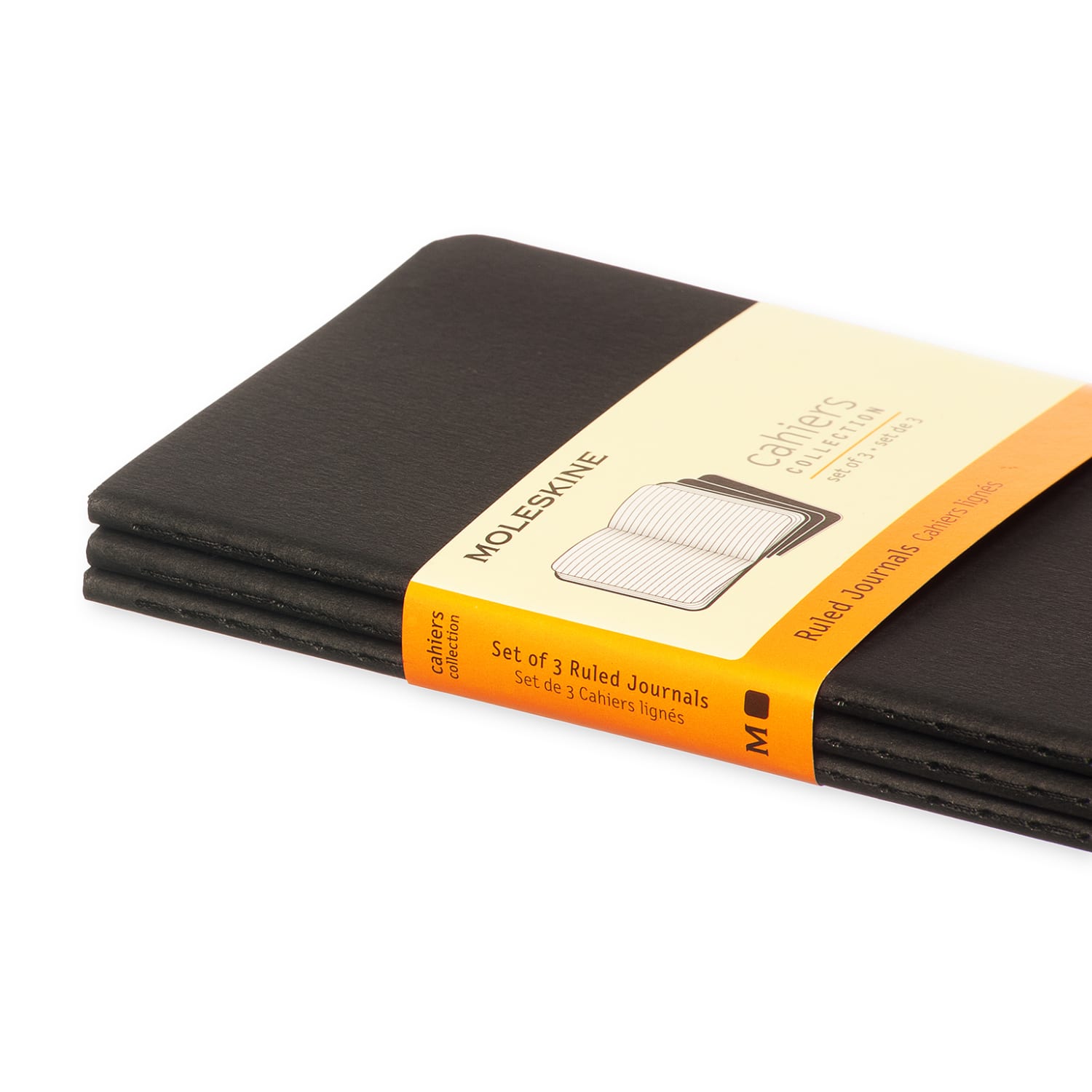 Moleskine Cahier Journals, 3-1/2in x 5-1/2in, Ruled, 64 Pages, Black, Set Of 3 Journals - Image 6