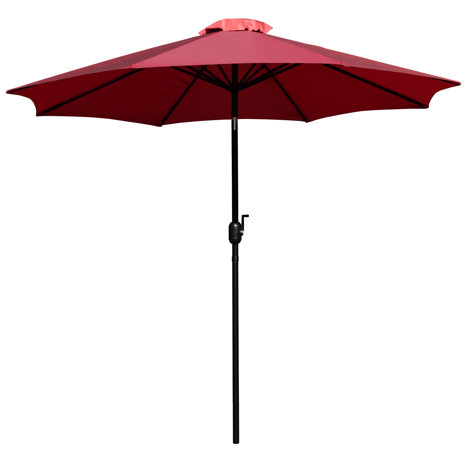 Flash Furniture Kona Round Umbrella With 1-1/2in Aluminum Pole, 96-1/2inH x 104-1/2inW x 104-1/2inD, Red - Image 3
