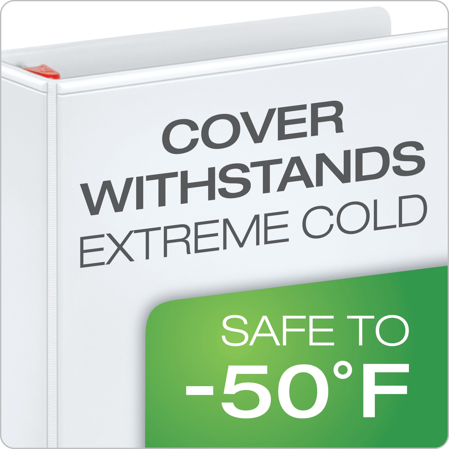 Cardinal XtraLife Locking Slant-D Ring 3-Ring Binder, 3in D-Rings, White - Image 3