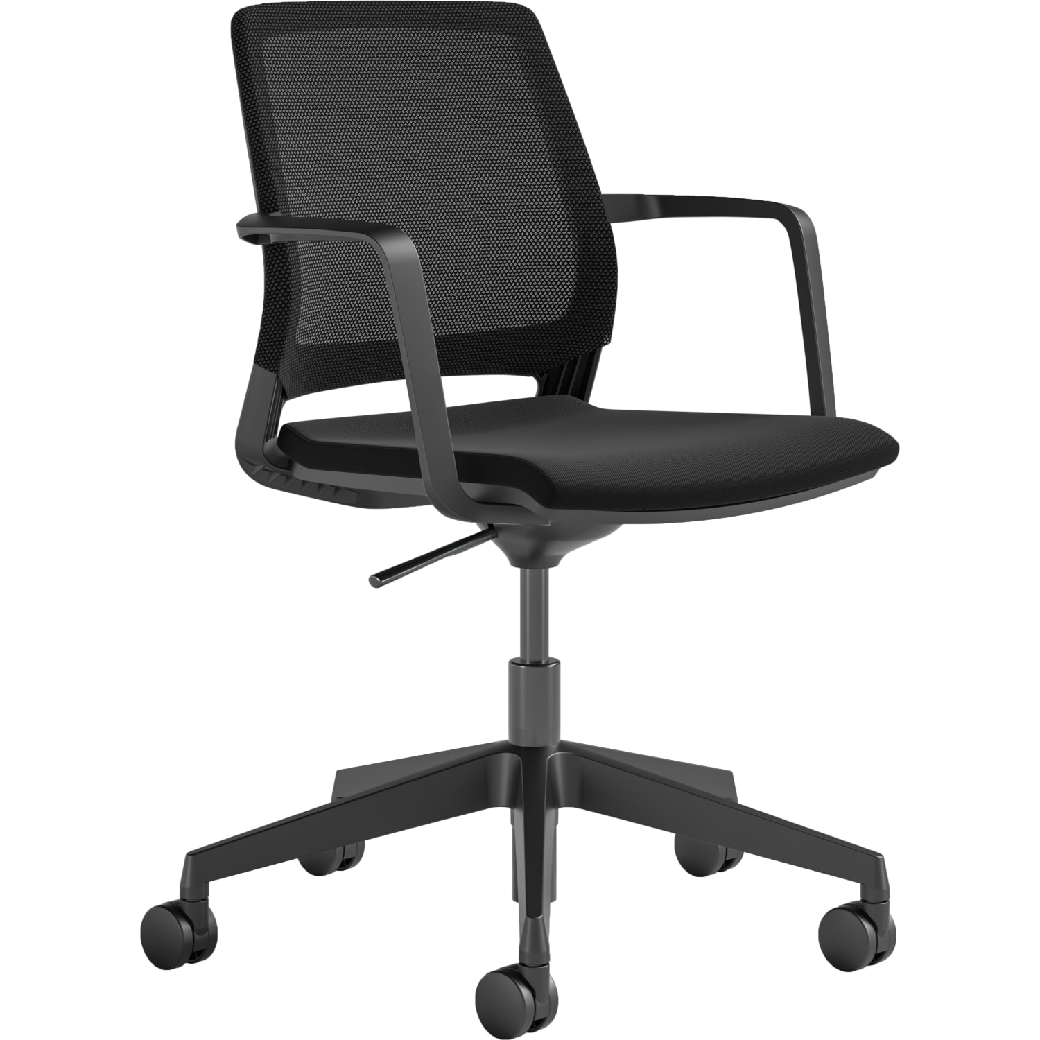 Safco Medina Mesh Mid-Back Conference Chair, Black