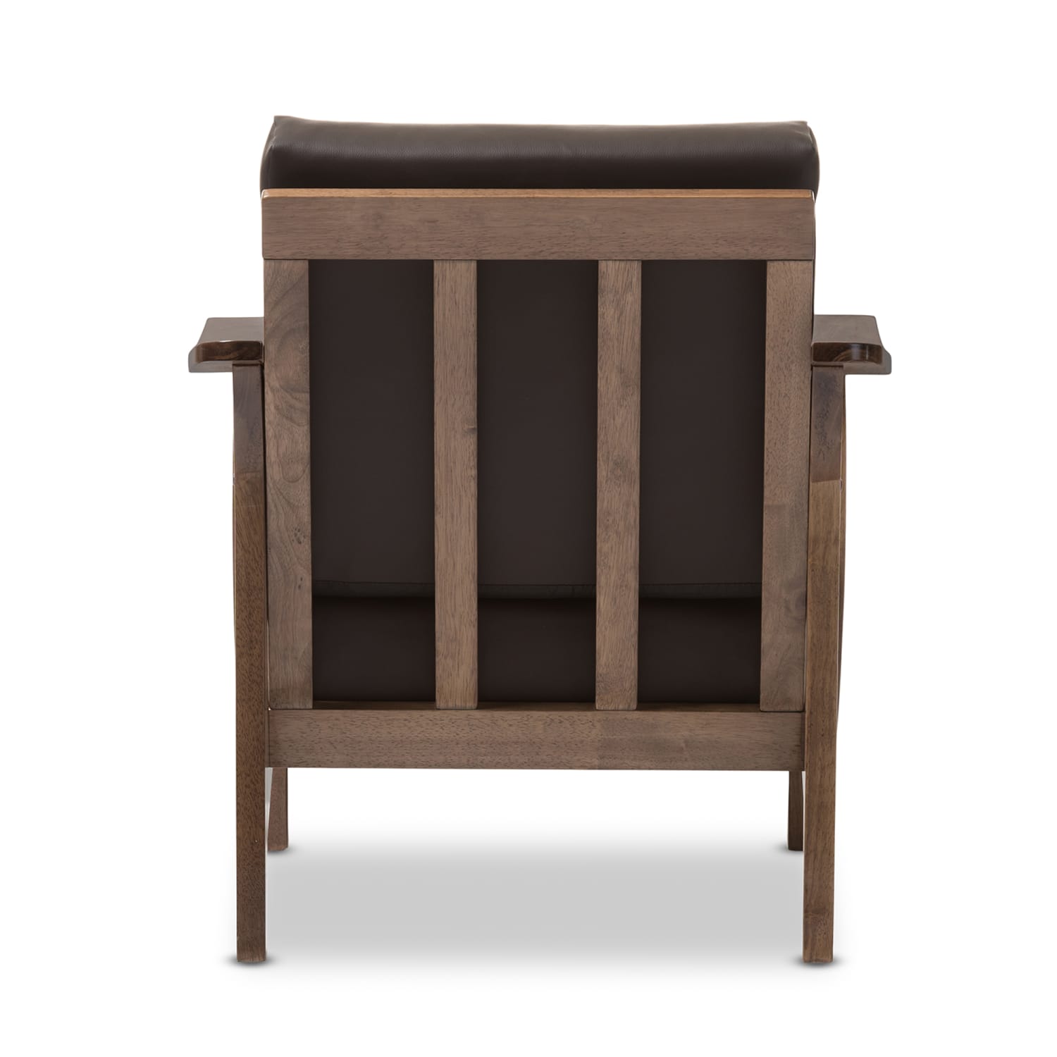 Baxton Studio Anton Lounge Chair, Dark Brown/Dark Walnut - Image 5