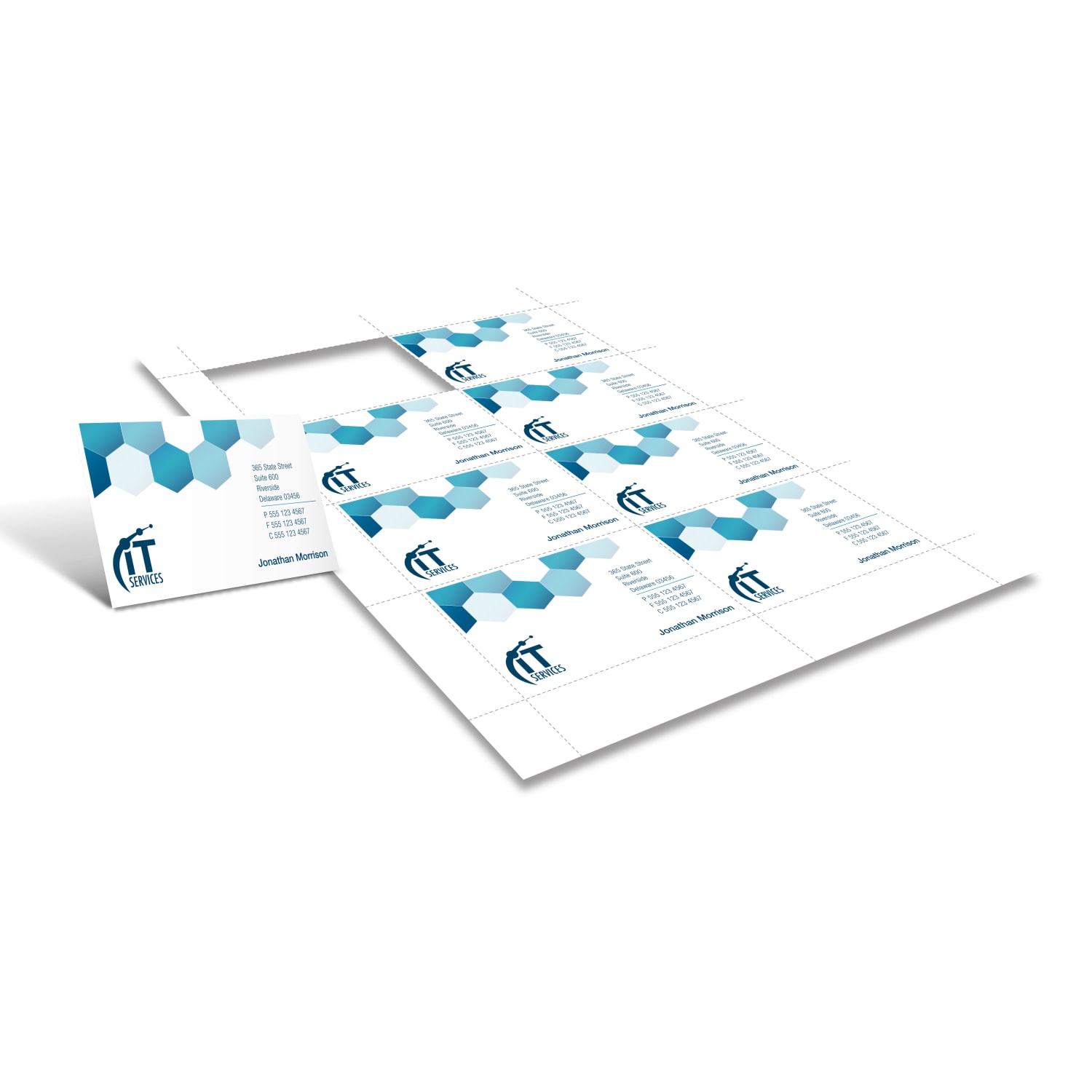 Office Depot Brand Badge Inserts, Business Card Size, 2 1/4in x 3 1/2in, White, Pack Of 400 - Image 3