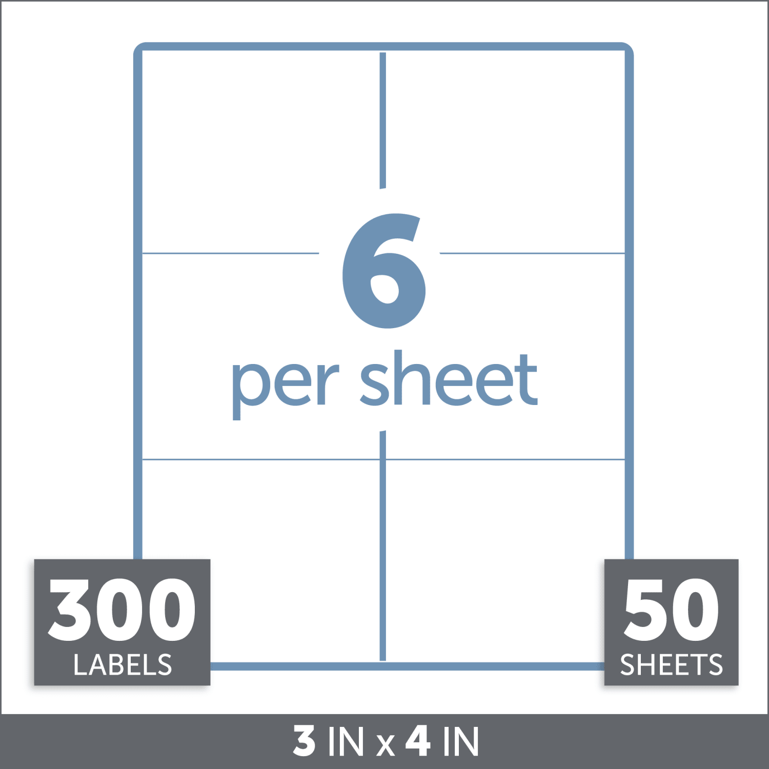 Office Depot Brand Badge Inserts, Convention Size, 3in x 4in, White, Pack Of 300 - Image 4