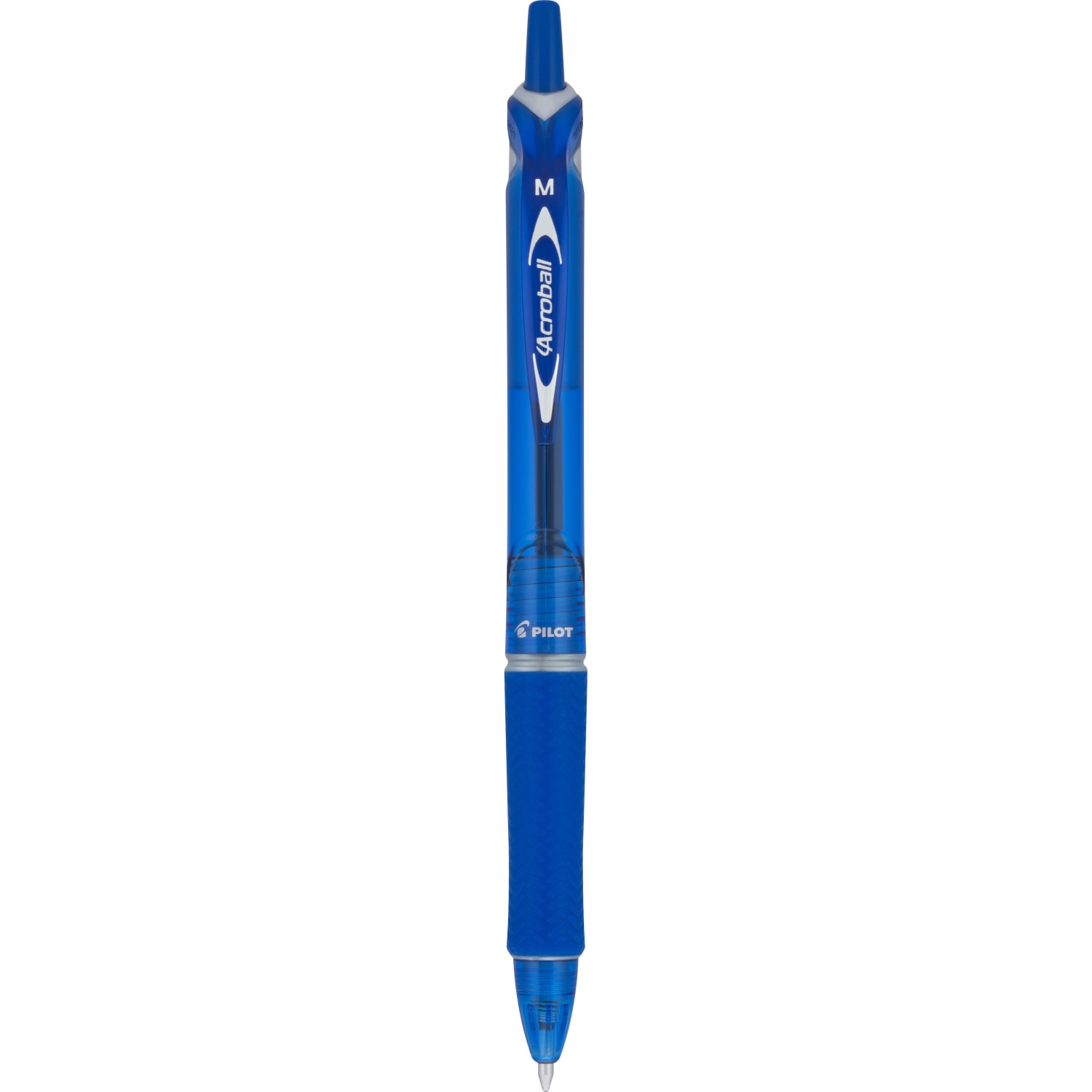 Pilot Acroball Colors Retractable Advanced Ink Pens, Medium Point, 1.0mm, Blue Barrel, Blue Ink, Pack of 12 Pens - Image 3